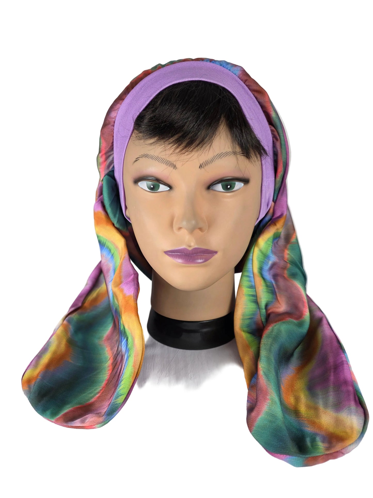 Turban Femme - BETTY - à tige malléable - Tissu Polyester multicolore