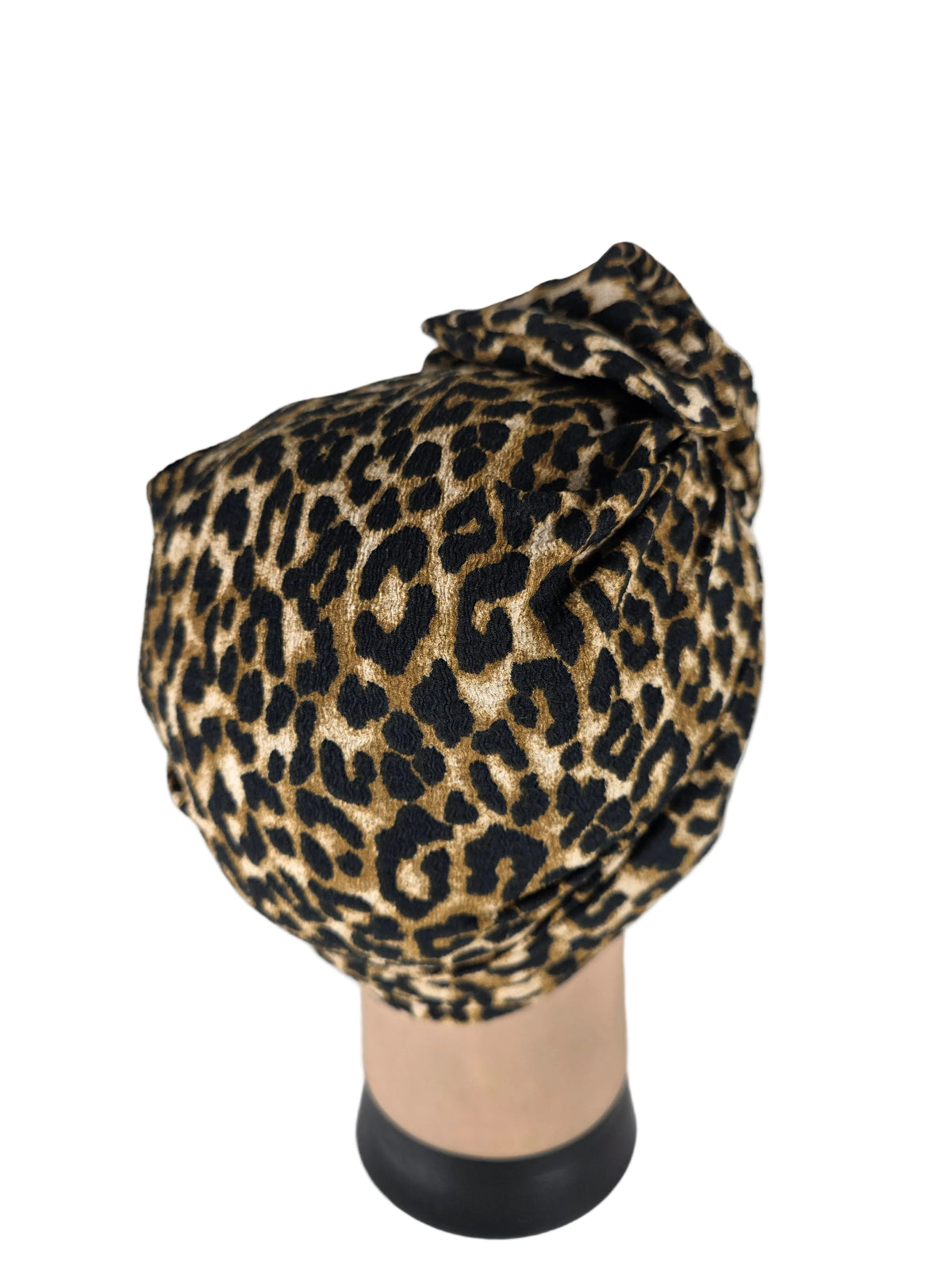 Turban - BETTY - à tige flexible - Série tissus imprimés animaliers