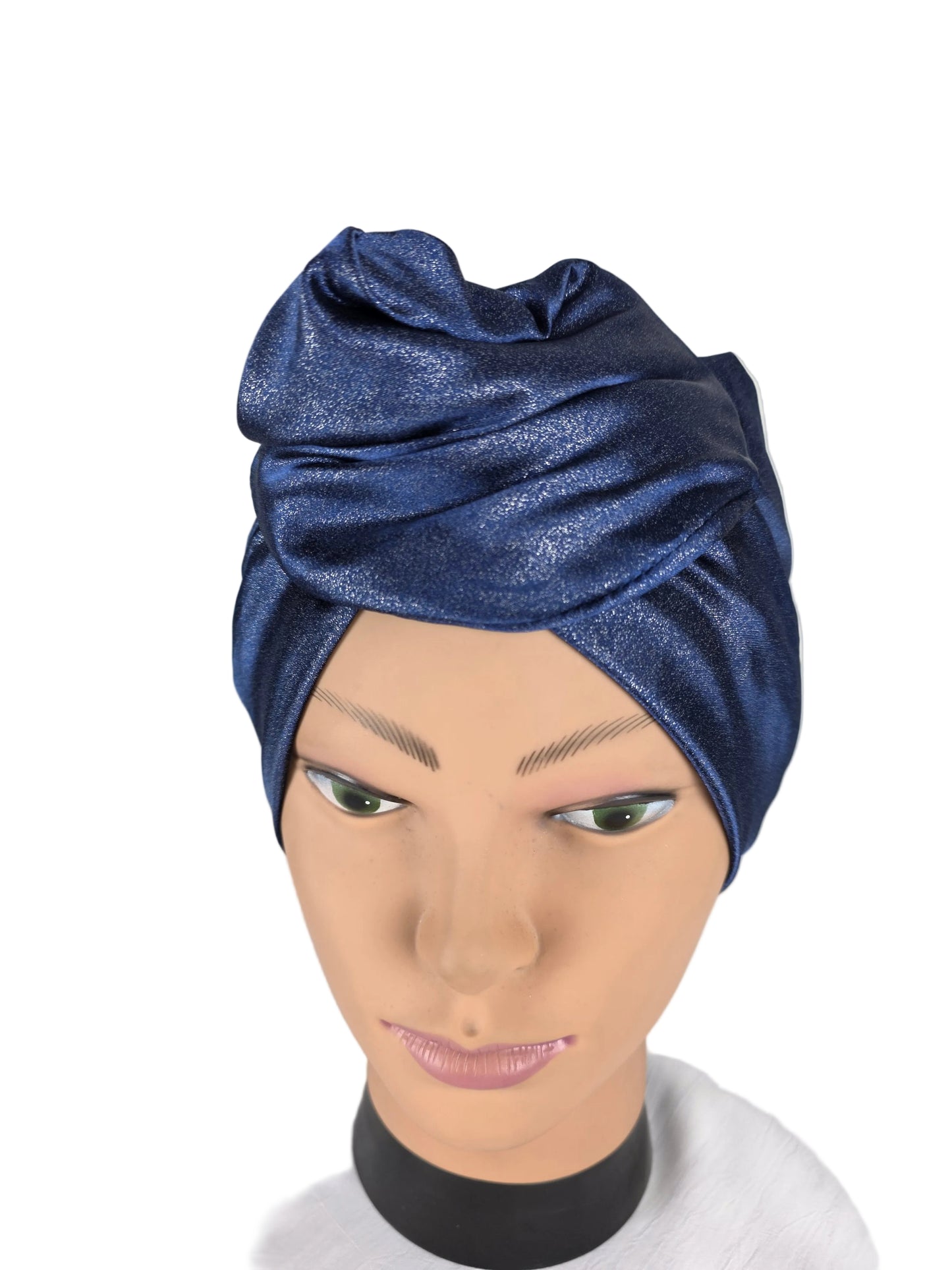 Turban Femme - BETTY - à tige Flexible- Tissu lamé