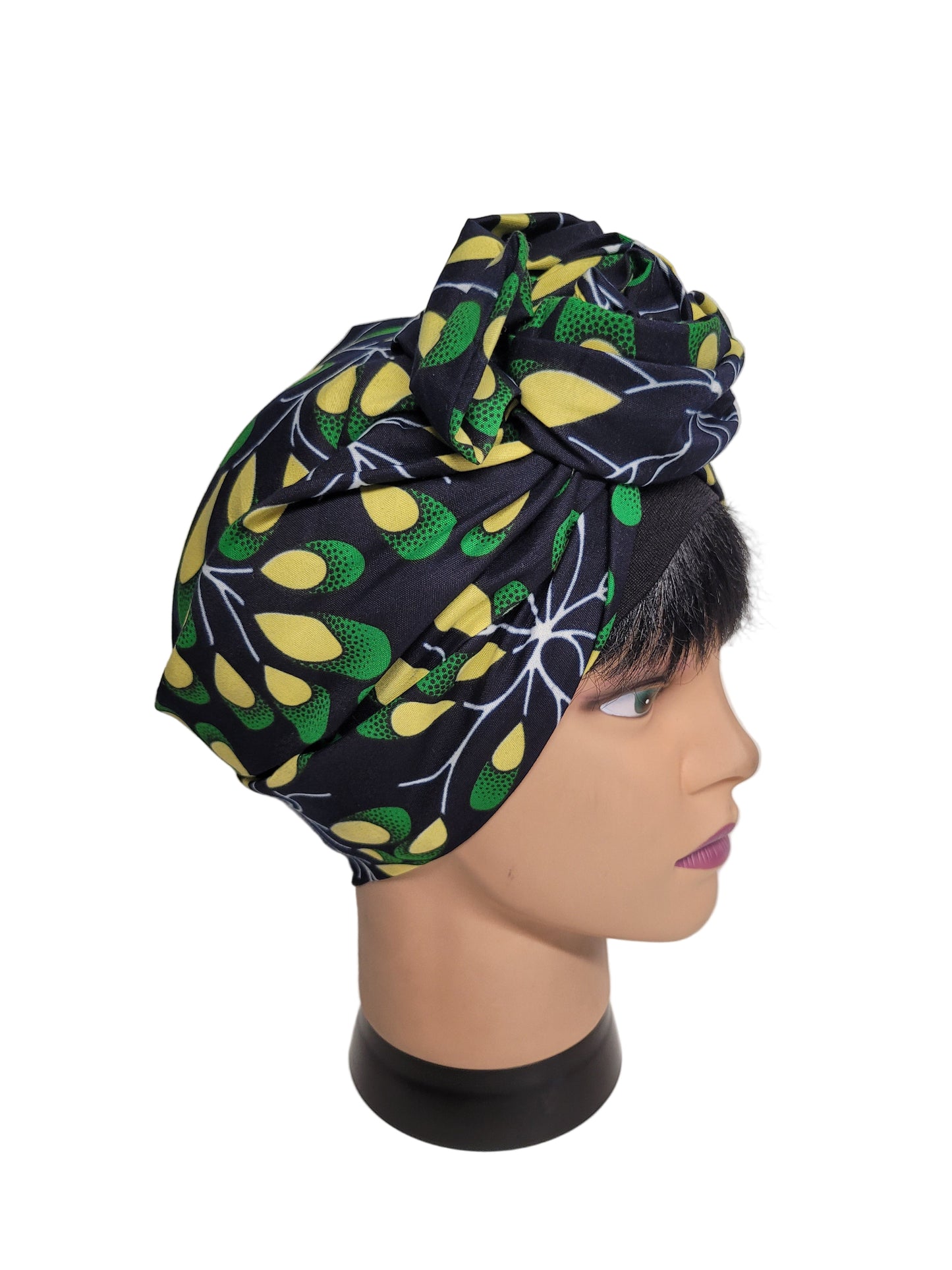 Turban Femme - BETTY - à tige malléable - Imprimé Wax