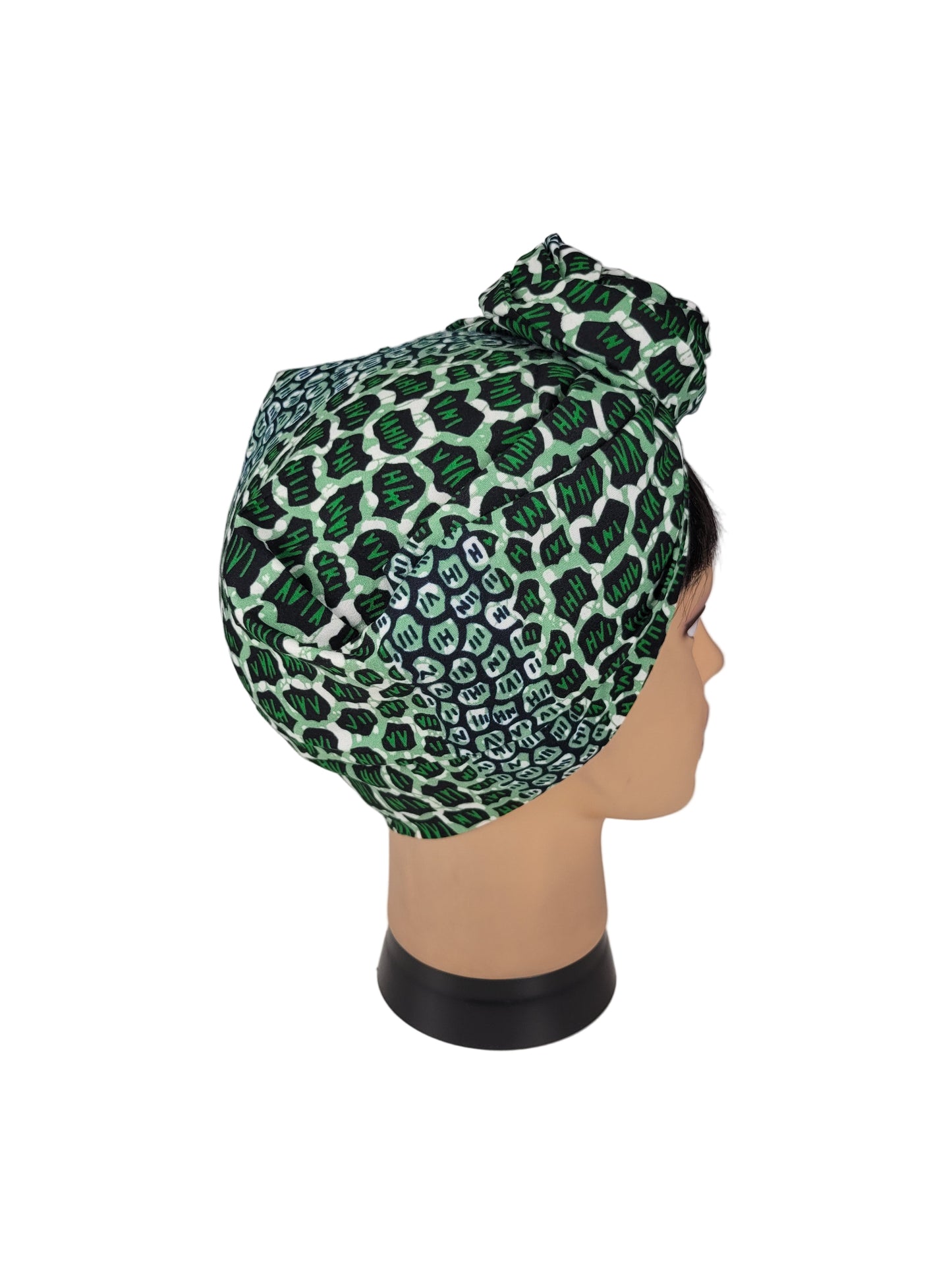 Turban Femme - BETTY - à tige malléable - Imprimé Wax