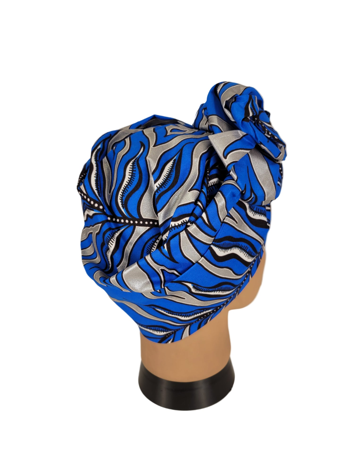 Turban Femme - ANNA - à tige malléable - Imprimé Wax
