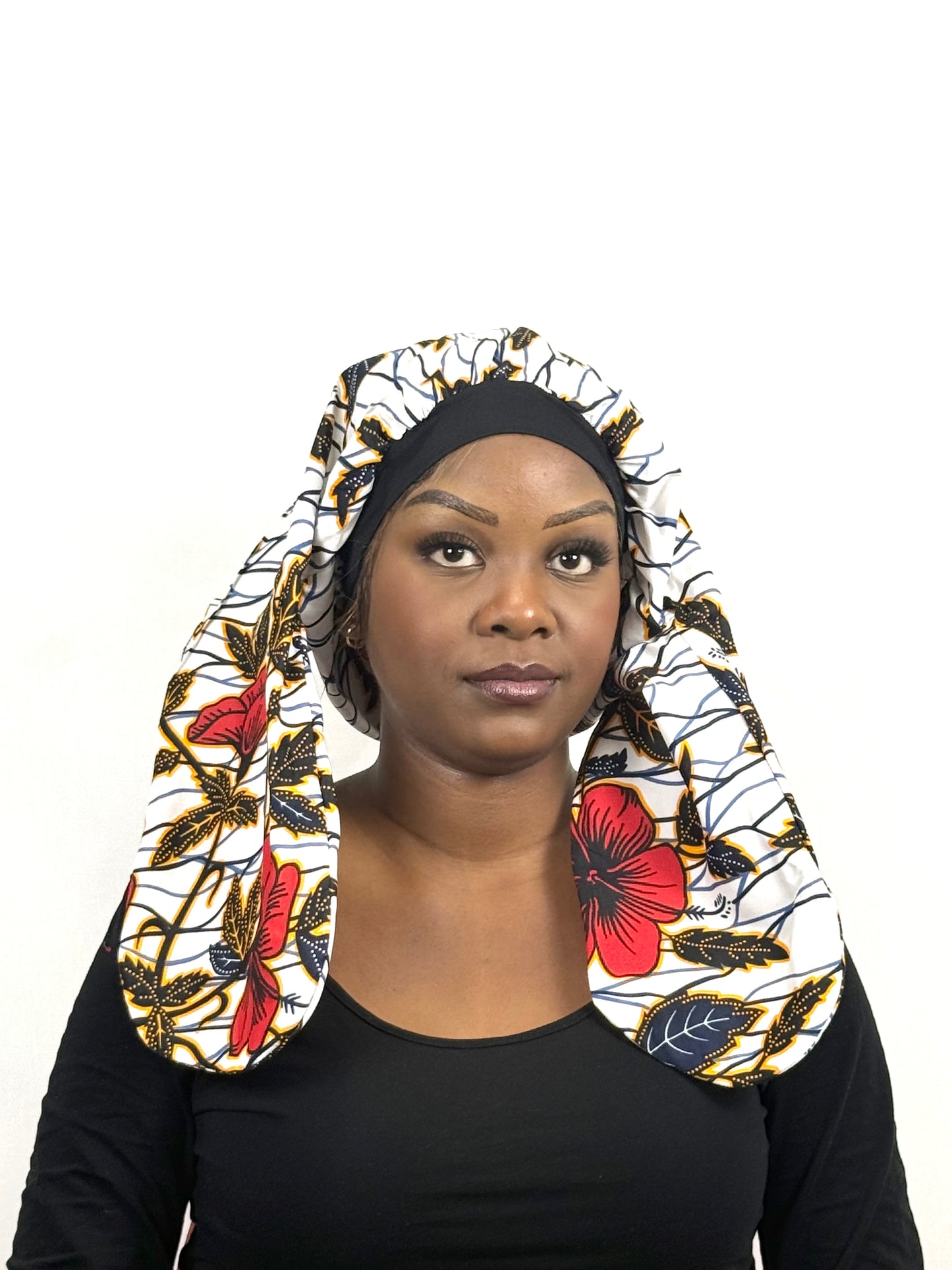 Turban Femme - BETTY - à tige malléable - Imprimé Wax