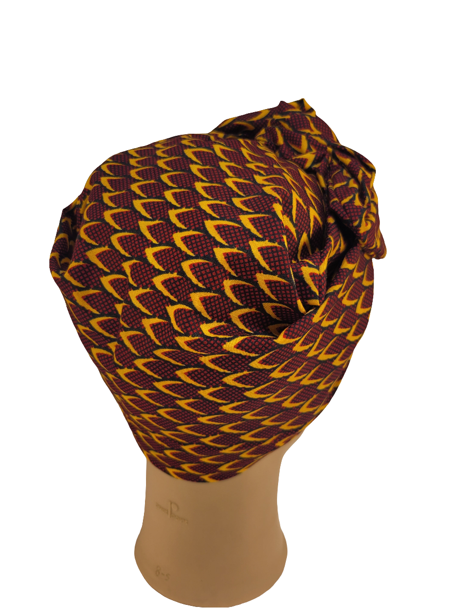 Turban Femme - BETTY - à tige malléable - Imprimé Wax
