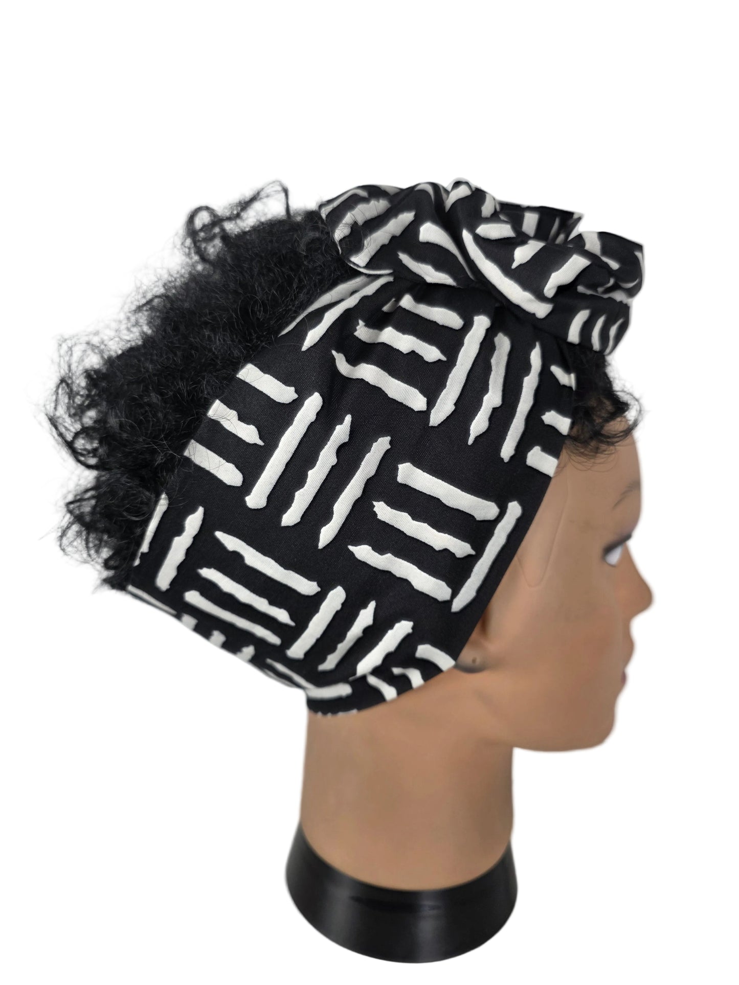 Bandeau - DORIANE - à tige flexible en imprimé Wax