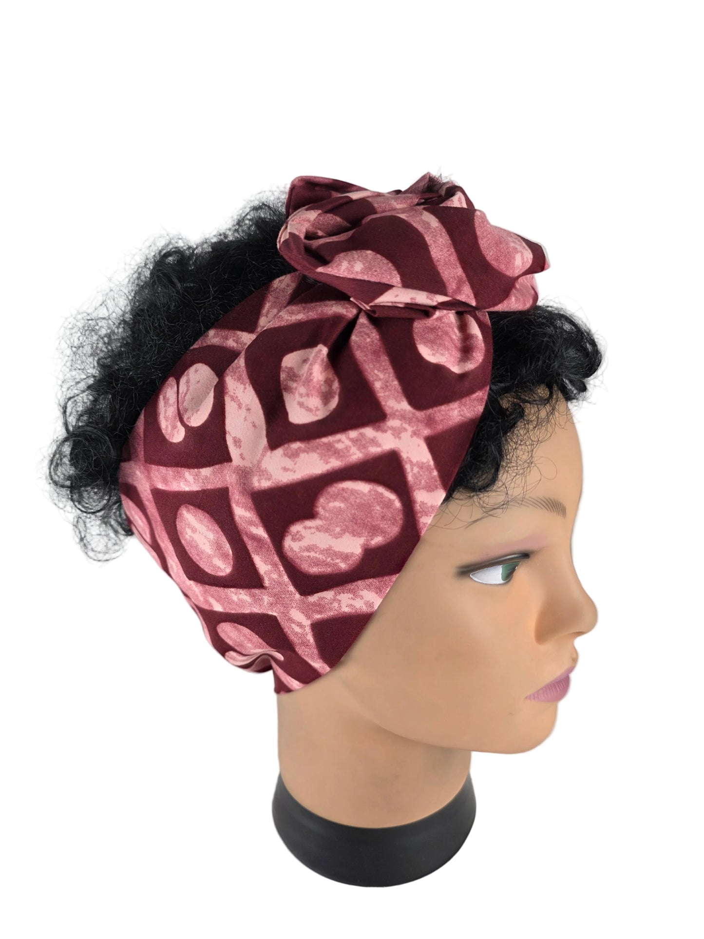 Bandeau - DORIANE - à tige flexible en imprimé Wax