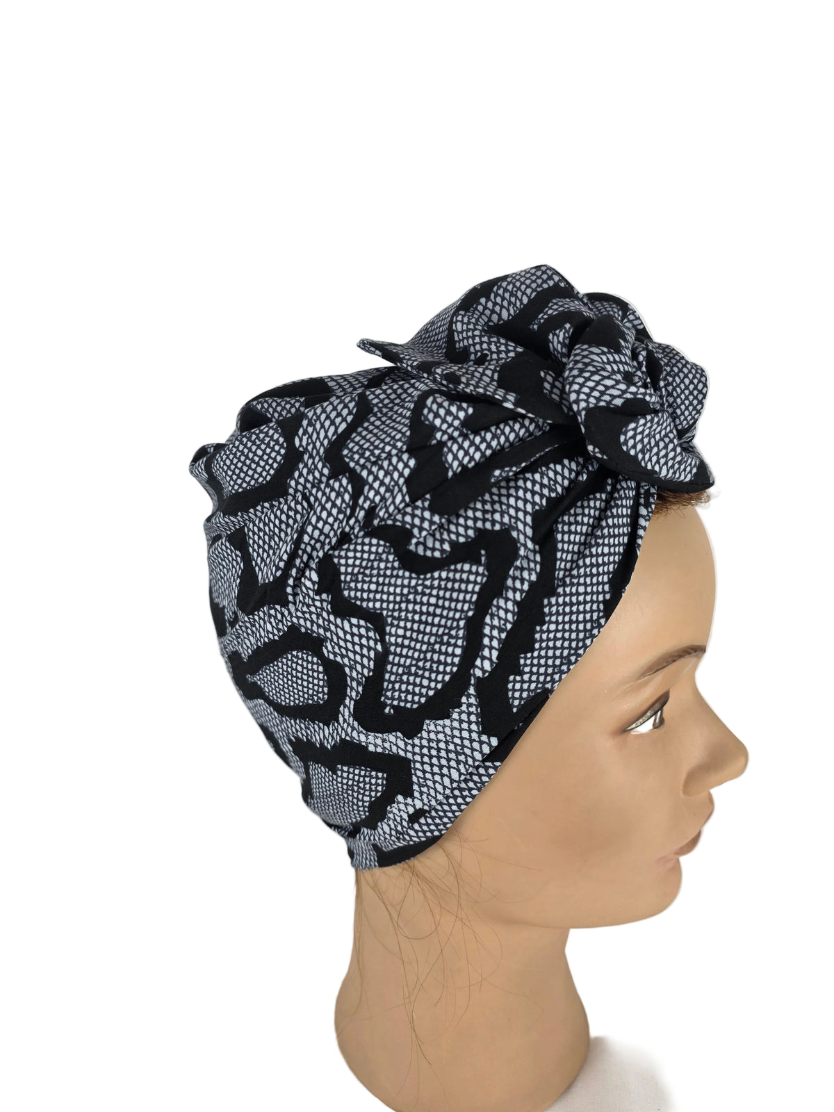 Turban Femme - BETTY - à tige flexible - Tissu coton