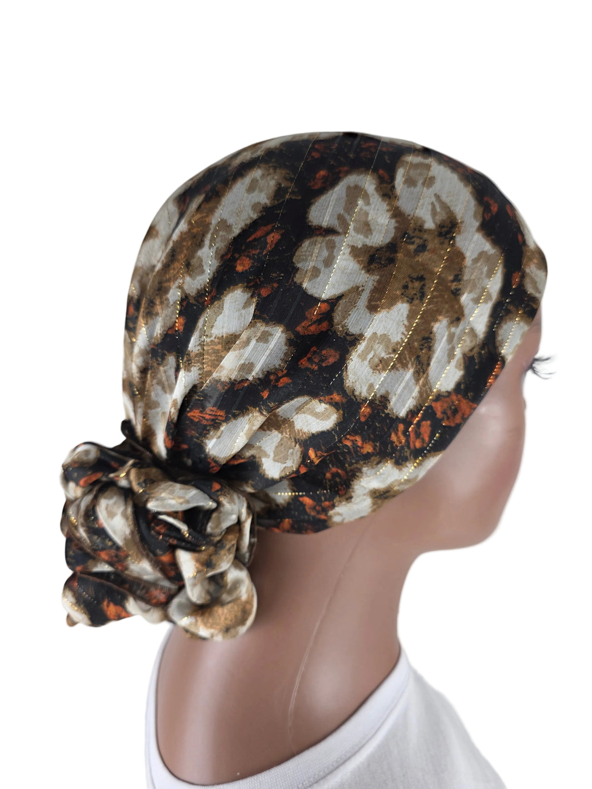 Mini voile - ABBY - Voile en mousseline avec bonnet intégré + chouchou - Divers motifs
