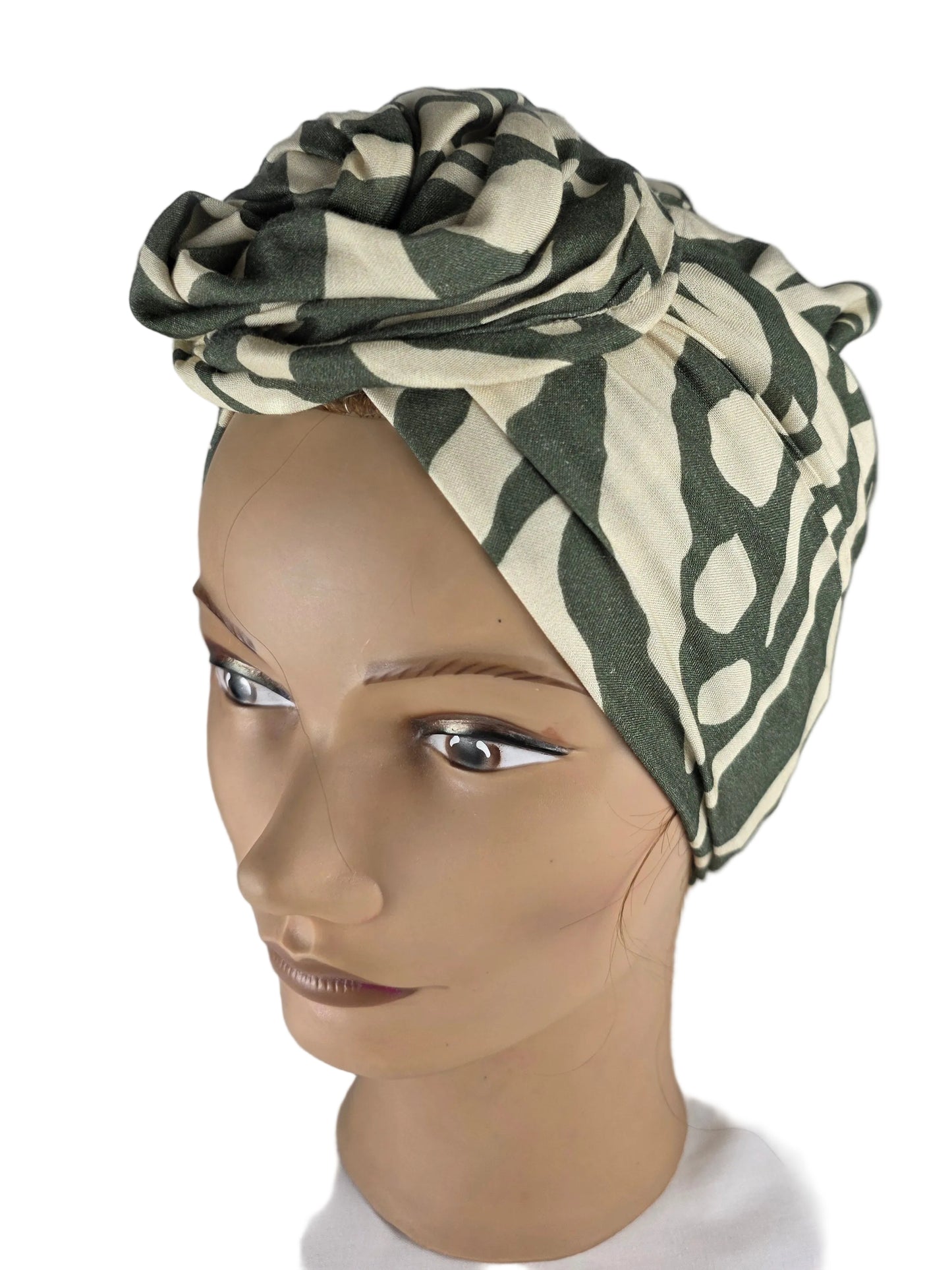 Turban Femme - BETTY - à tige flexible - Tissu coton
