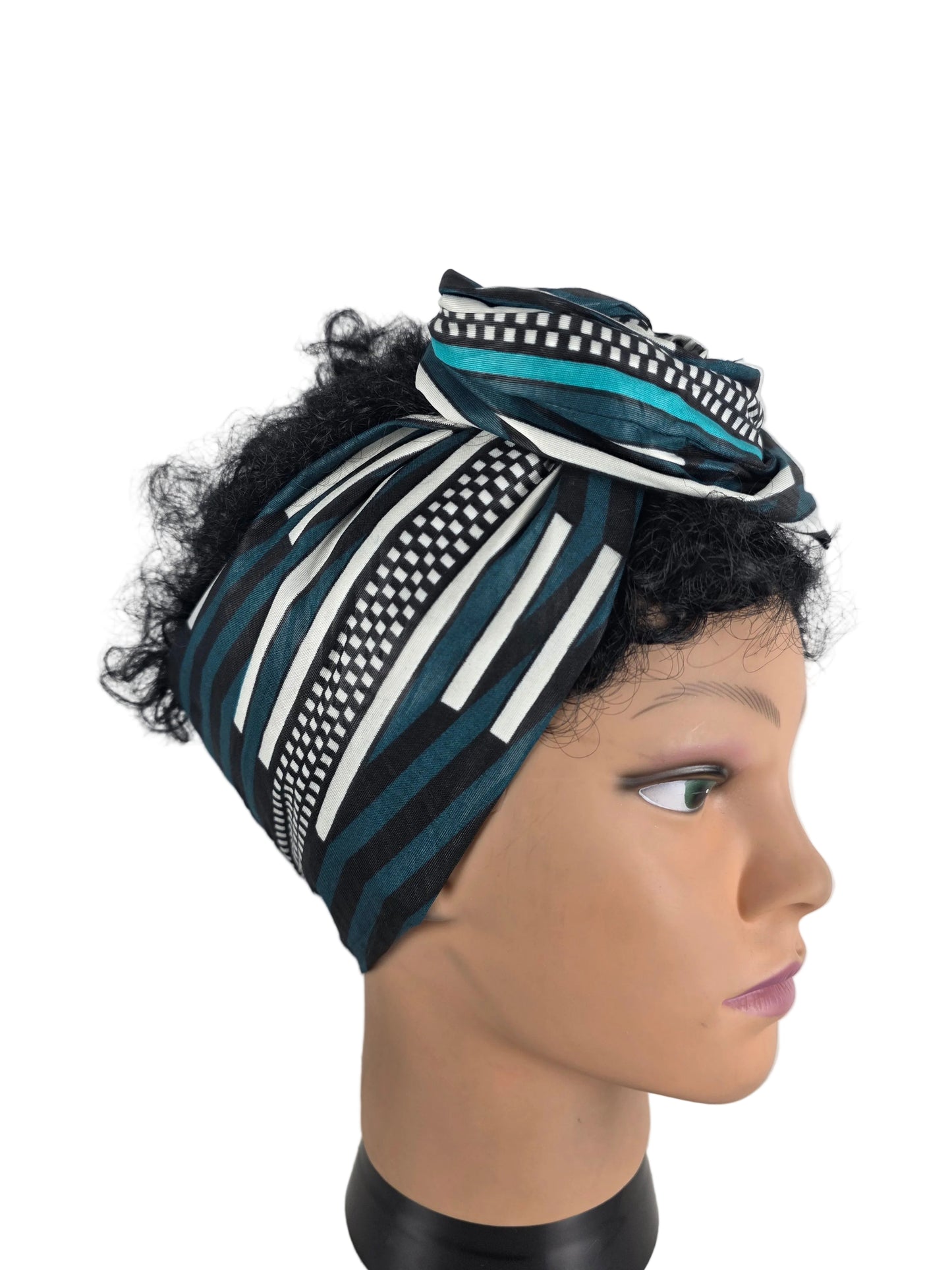 Bandeau - DORIANE - à tige flexible en imprimé Wax