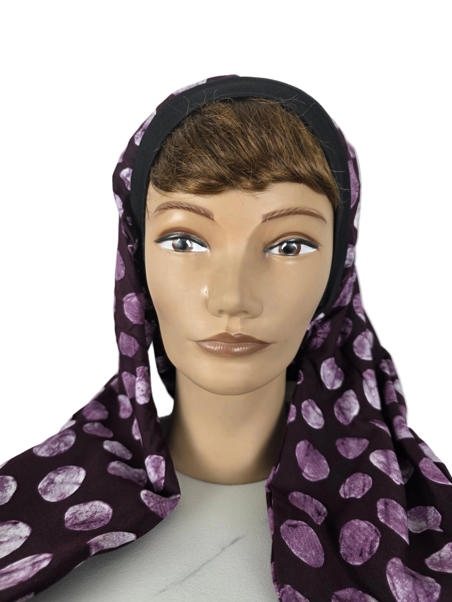Turban - BETTY - à tige flexible - Tissu imprimé wax