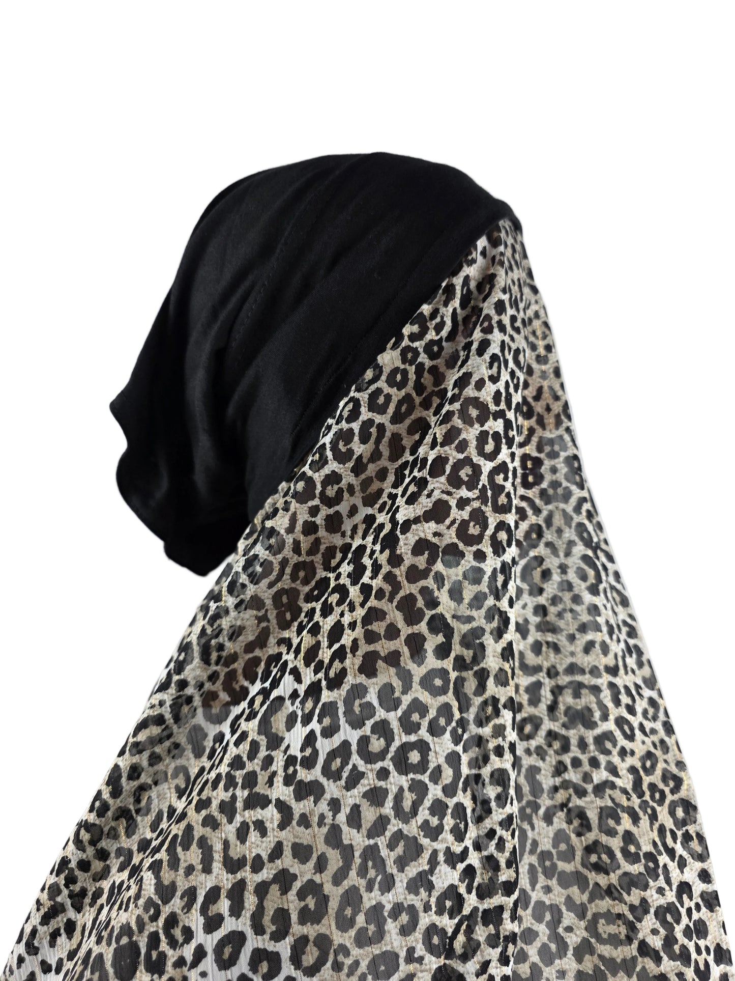 Mini voile - ABBY- mini hijab avec bonnet intégré + chouchou divers motifs