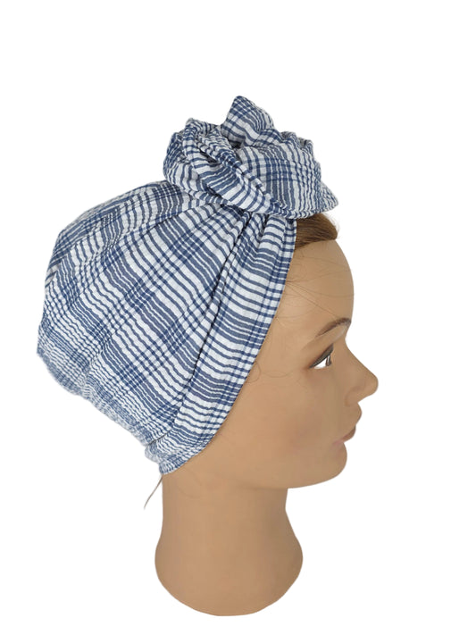 Turban Femme - ANNA - à tige malléable - Polycoton