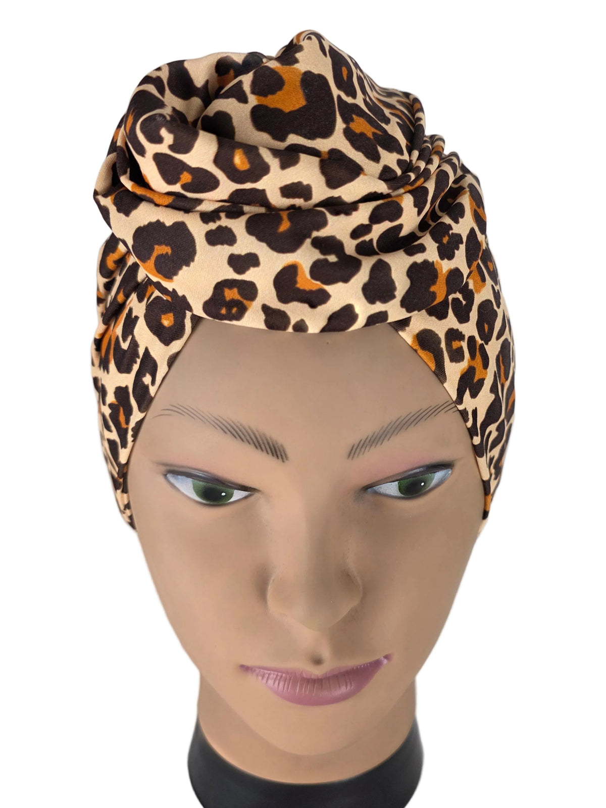 Turban - BETTY - à tige flexible - Série tissus imprimés animaliers