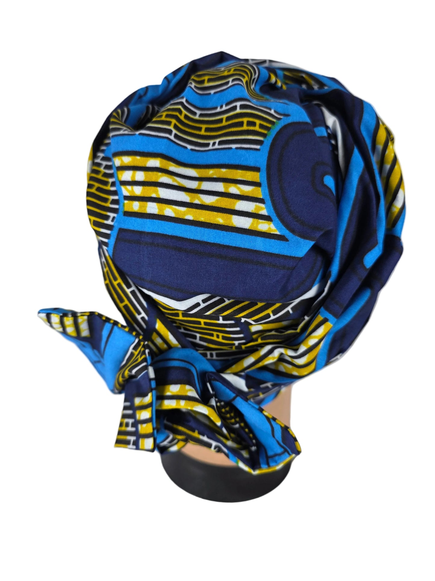 Turban Femme - Isabella - à tige malléable - Tissu imprimé wax