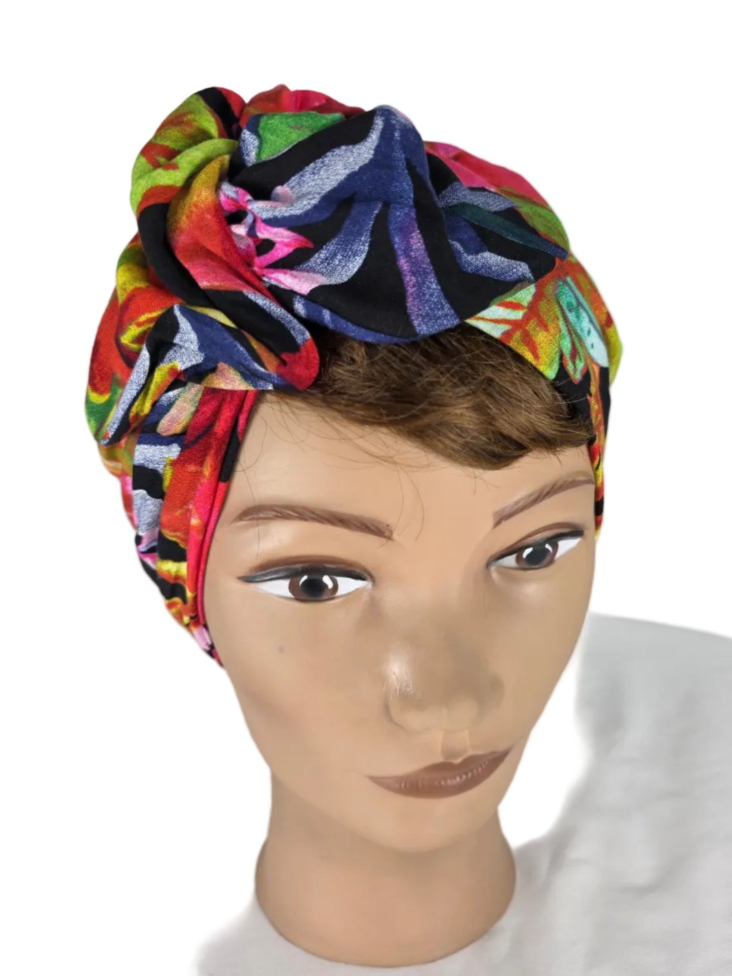 Turban Femme - BETTY - à tige flexible - Tissu coton