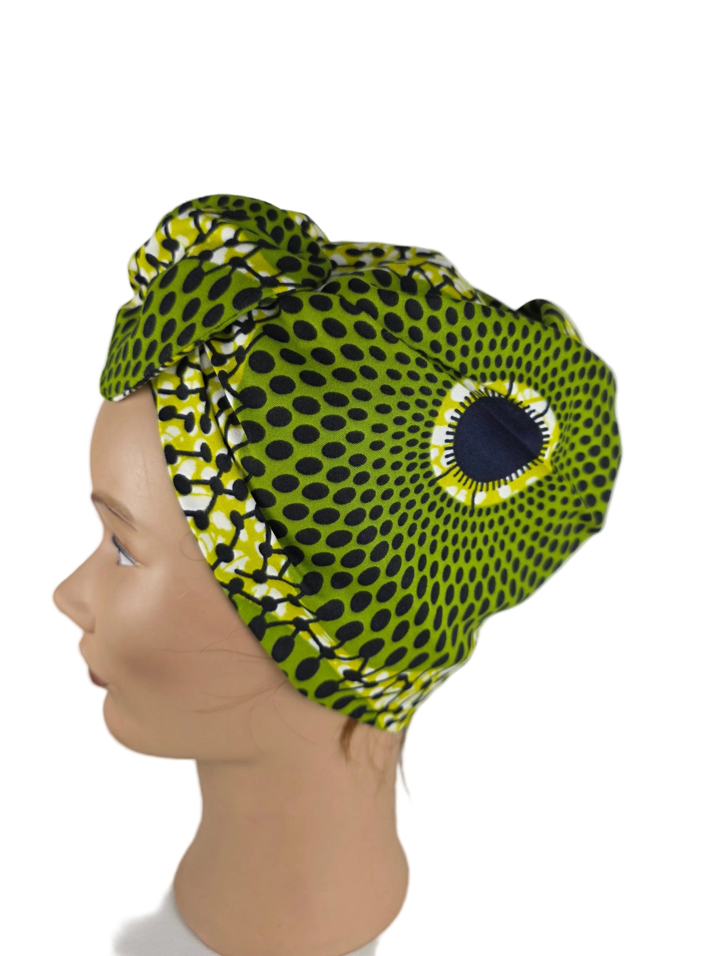 Turban Femme - BETTY - à tige flexible en imprimés wax