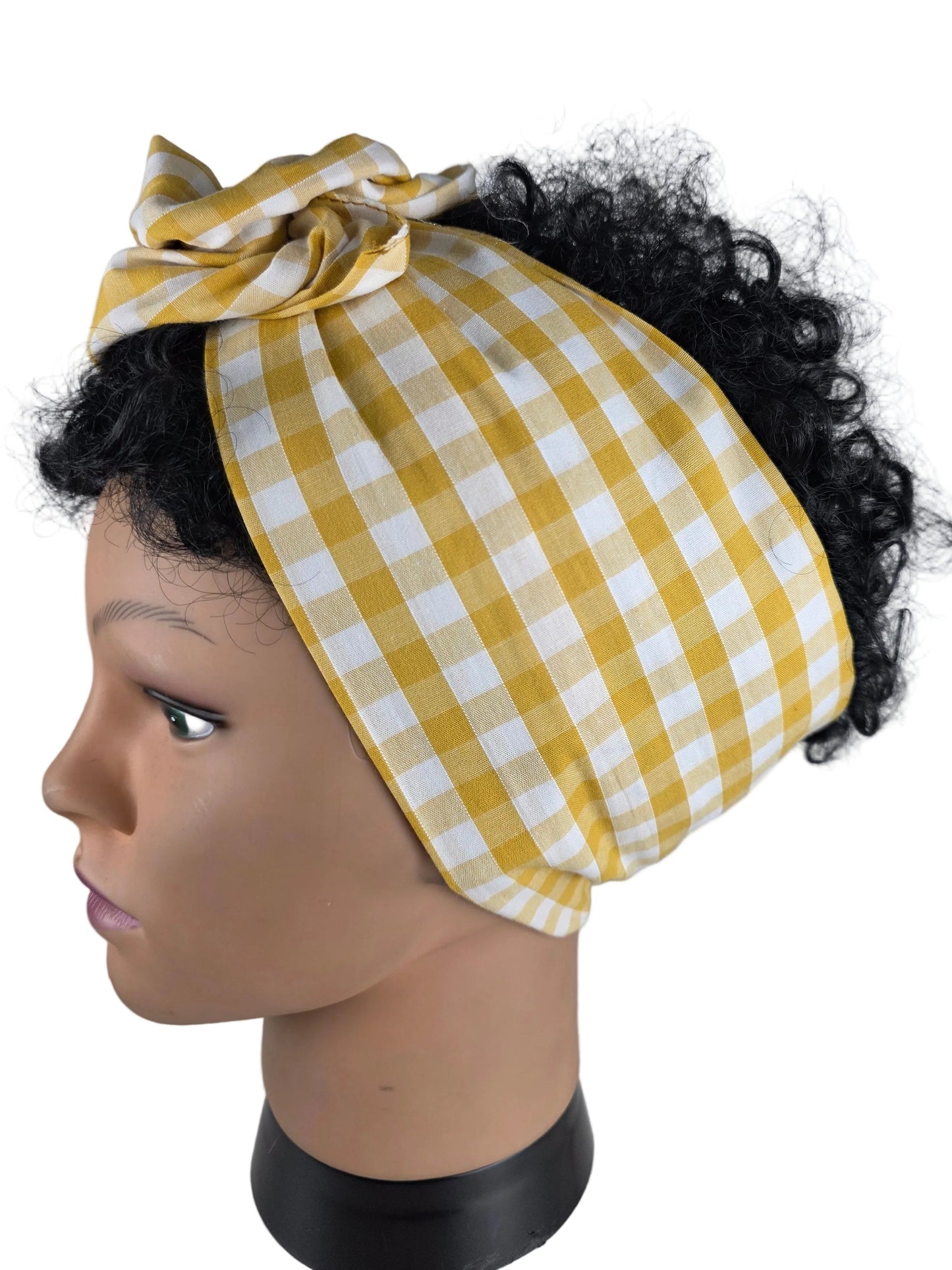 Bandeau - DORIANE - à tige flexible - Tissus Vichy