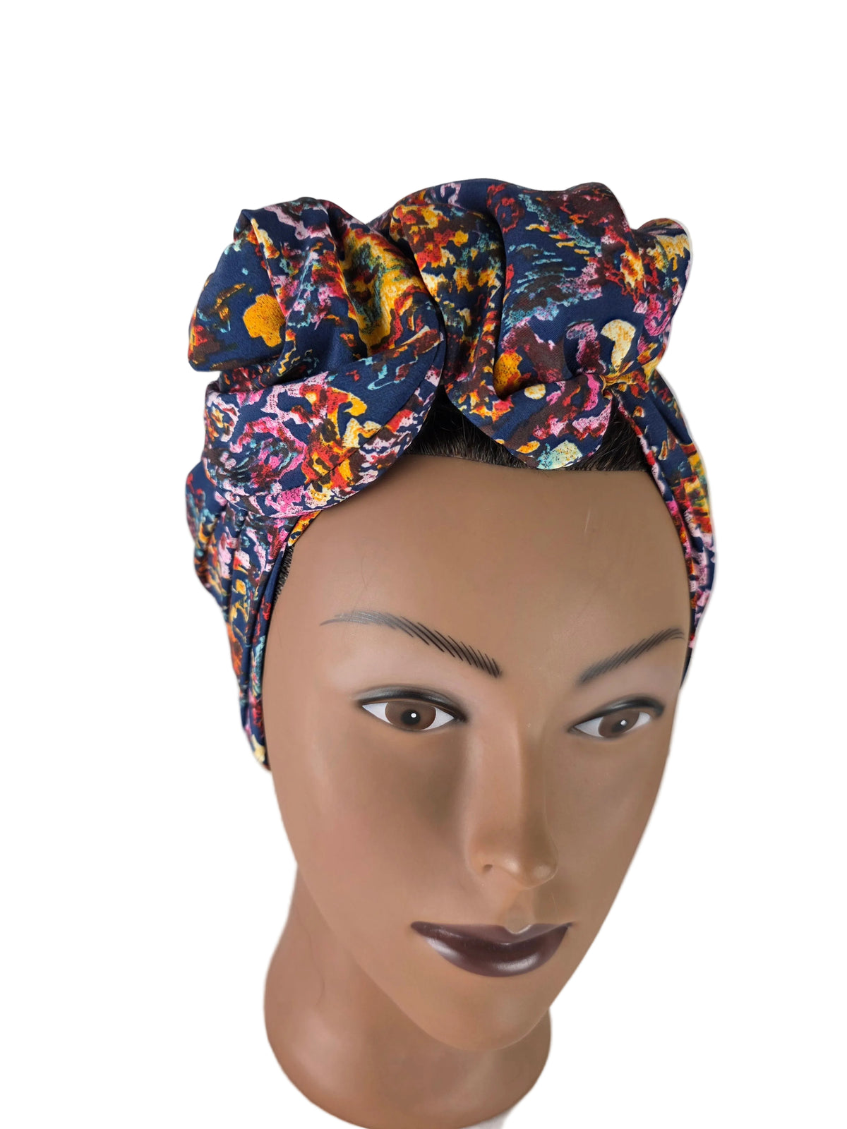Turban - BETTY - à tige flexible - Série tissus imprimés animaliers