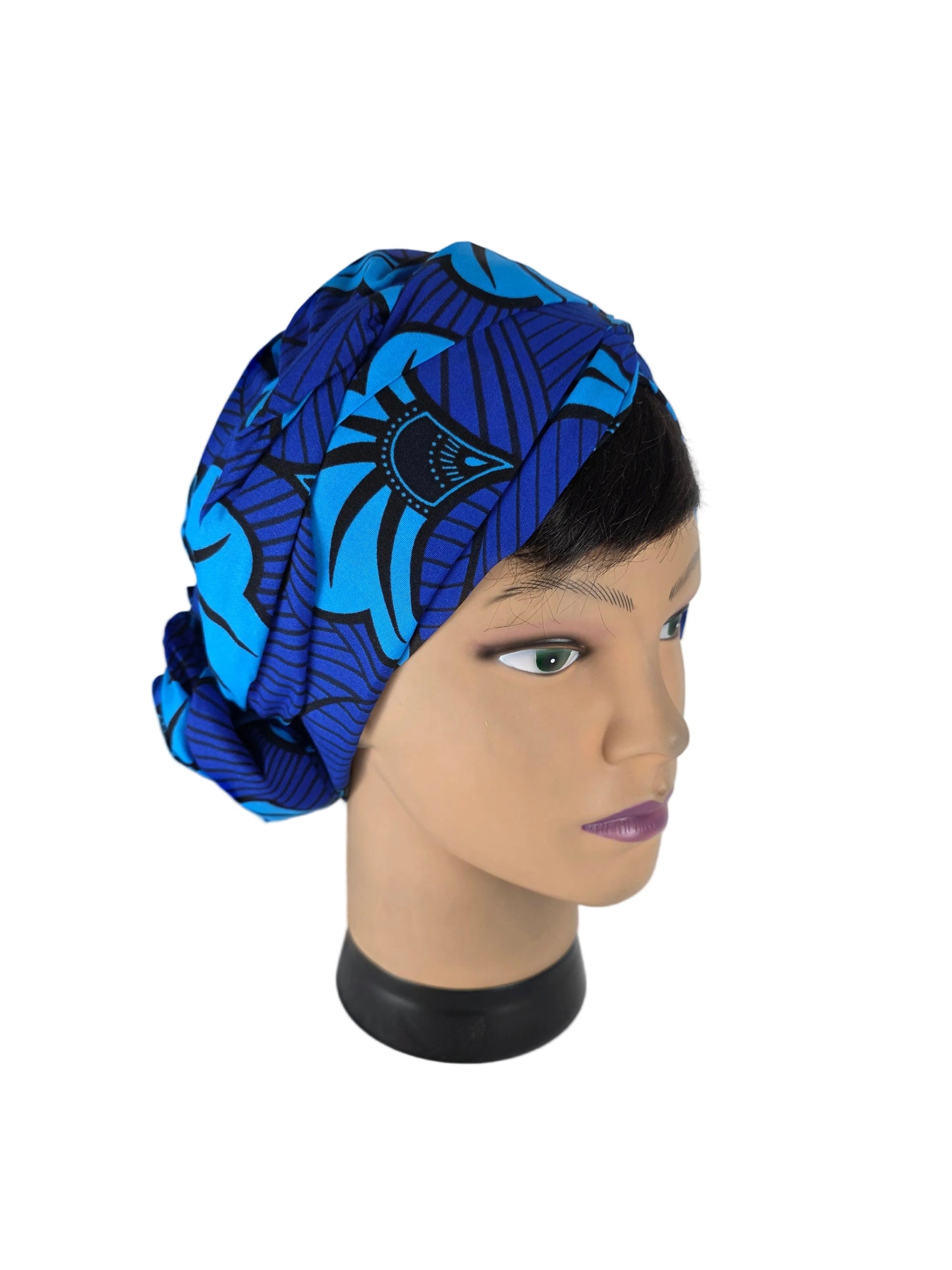 Turban Femme - Isabella - à tige malléable - Tissu imprimé wax