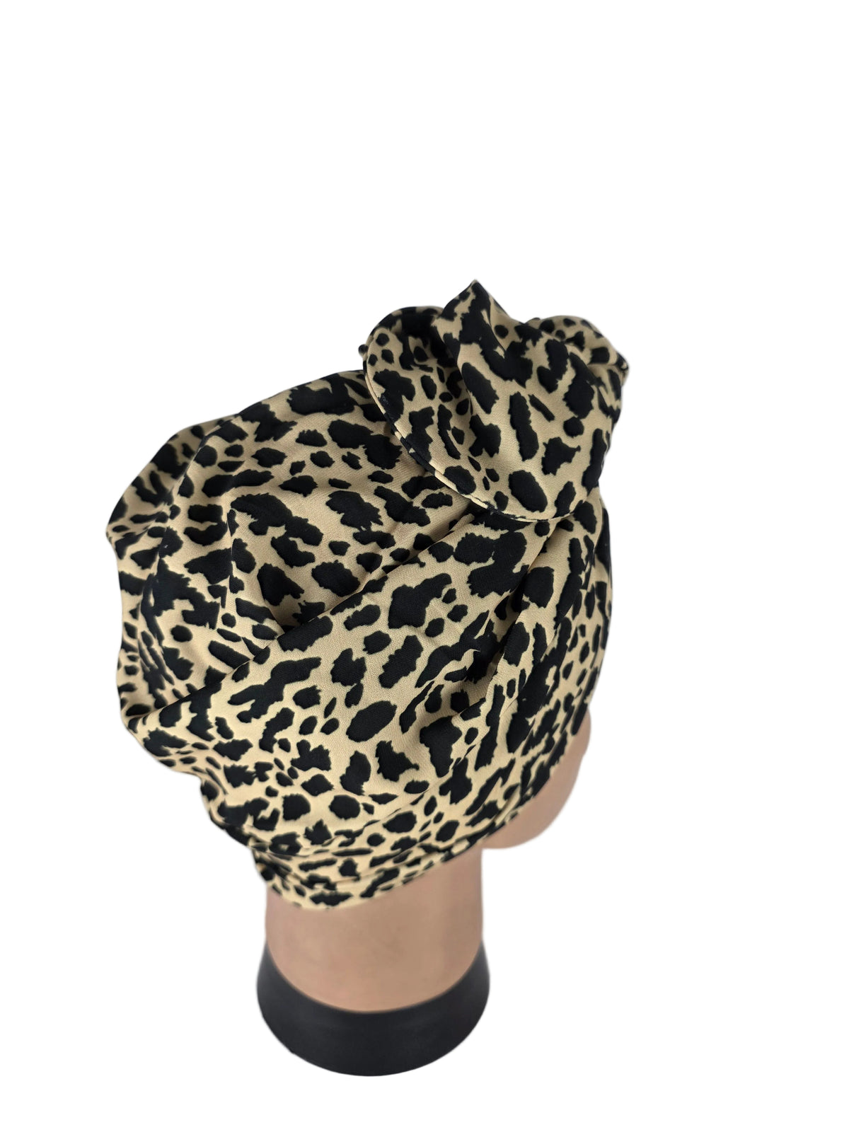 Turban - BETTY - à tige flexible - Série tissus imprimés animaliers