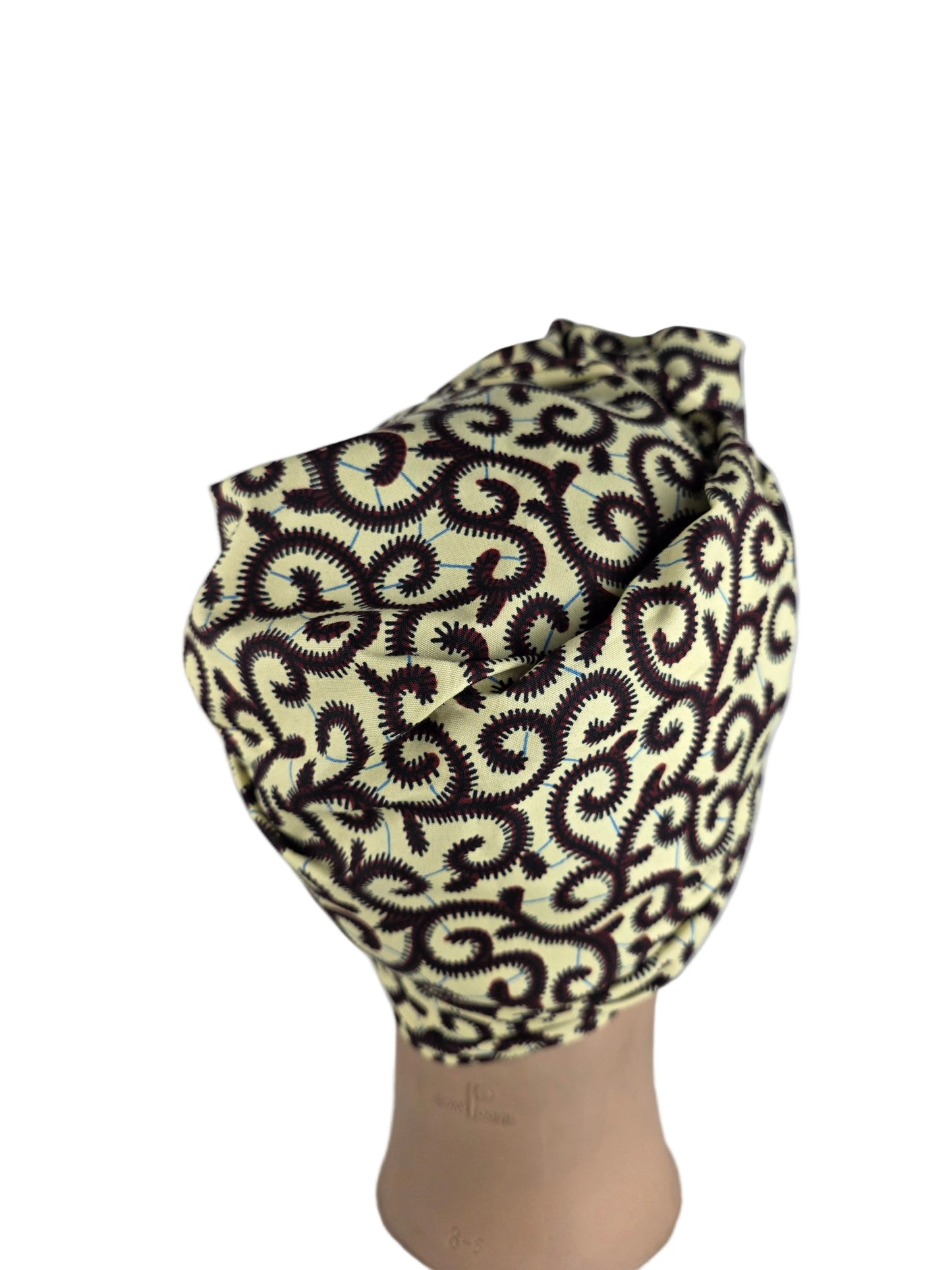 Turban Femme - BETTY - à tige flexible en imprimés wax
