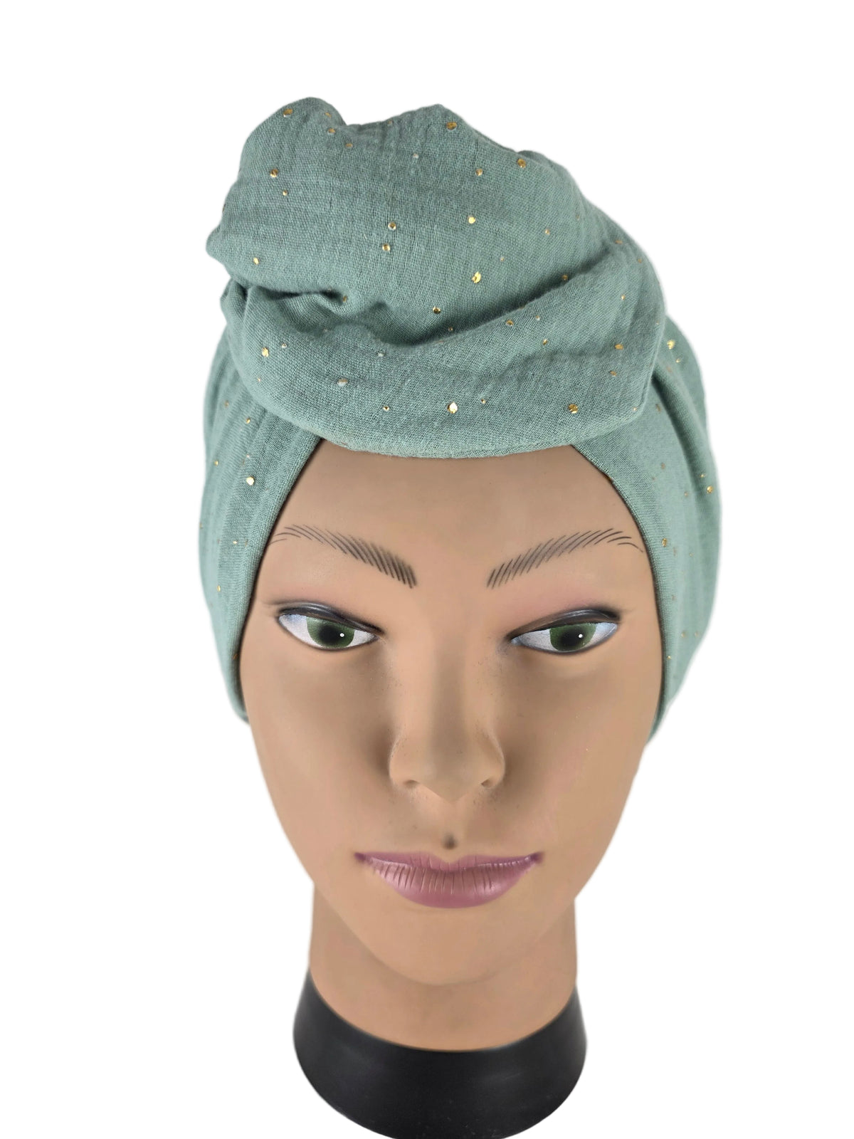 Turban Femme - BETTY - à tige flexible - Série gaze coton