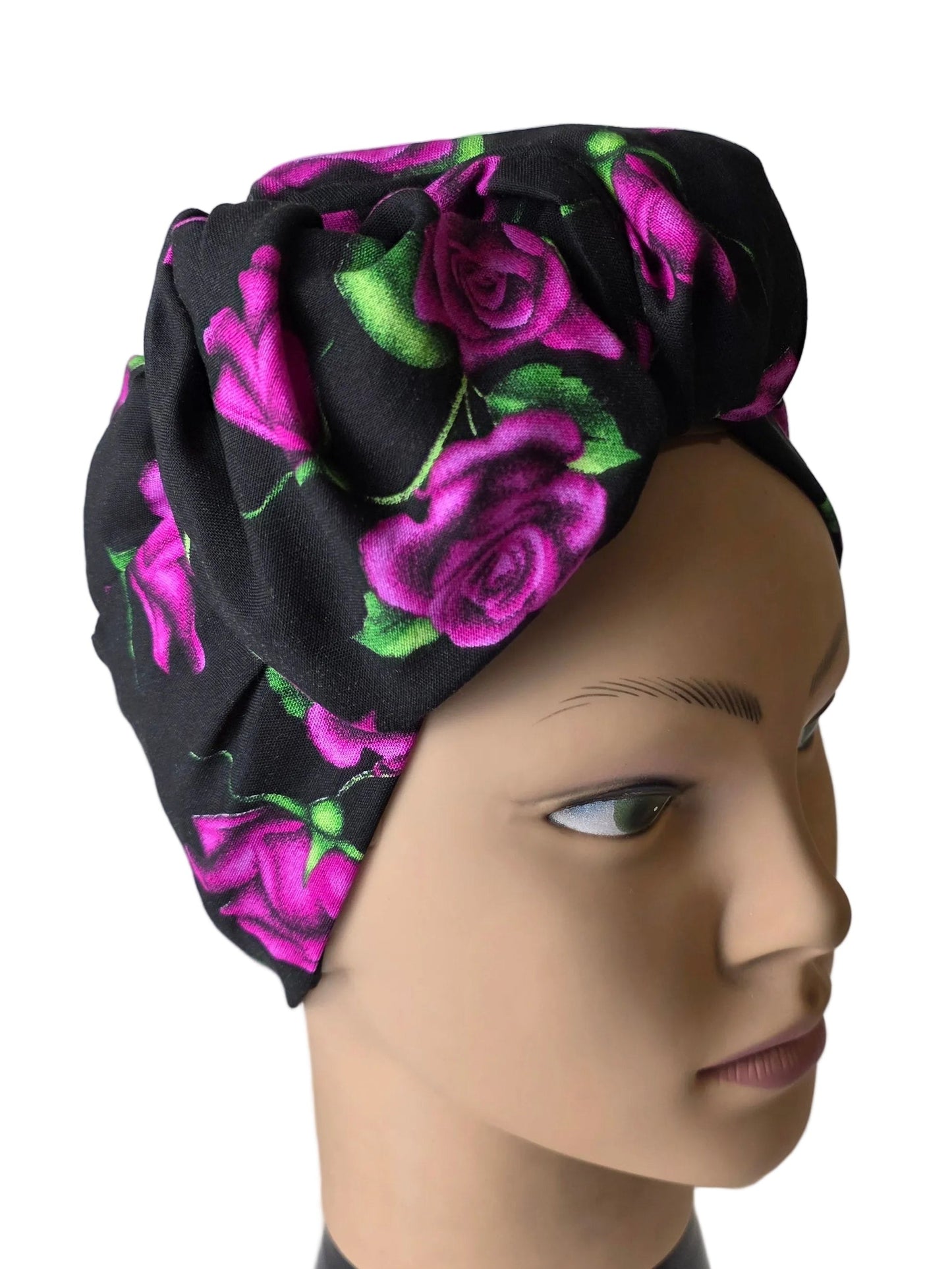 Turban Femme - BETTY - à tige flexible - Tissu coton