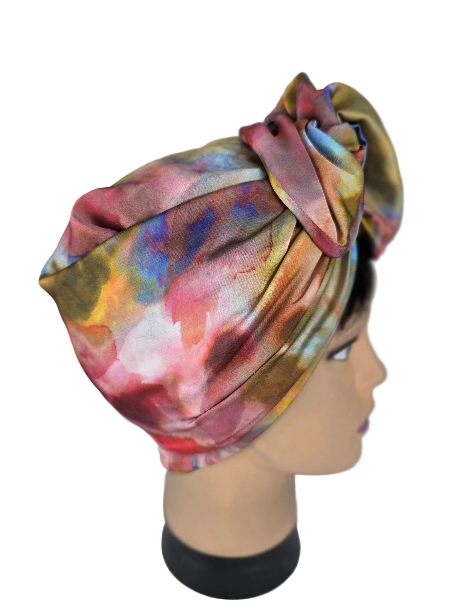 Turban Femme - BETTY - à tige malléable - Tissu Polyester multicolore