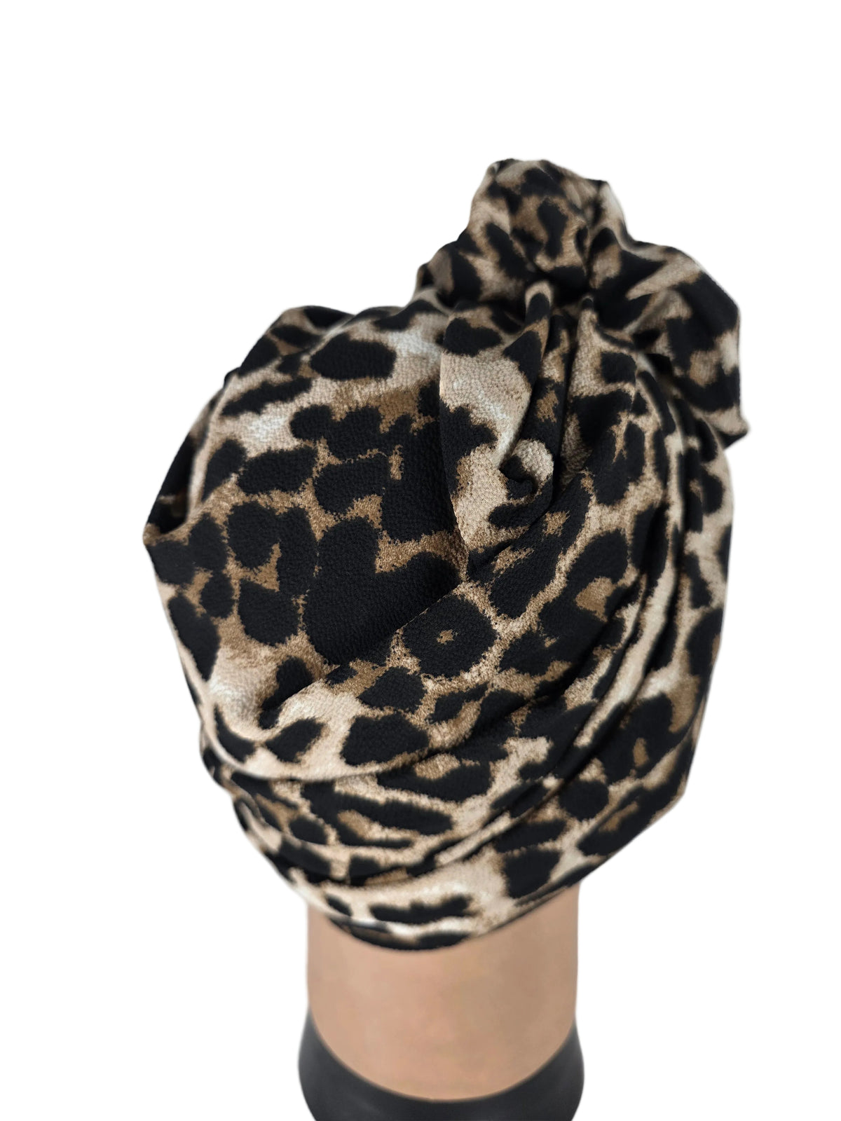 Turban - BETTY - à tige flexible - Série tissus imprimés animaliers