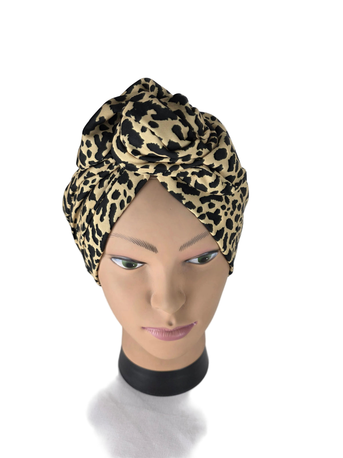 Turban - BETTY - à tige flexible - Série tissus imprimés animaliers