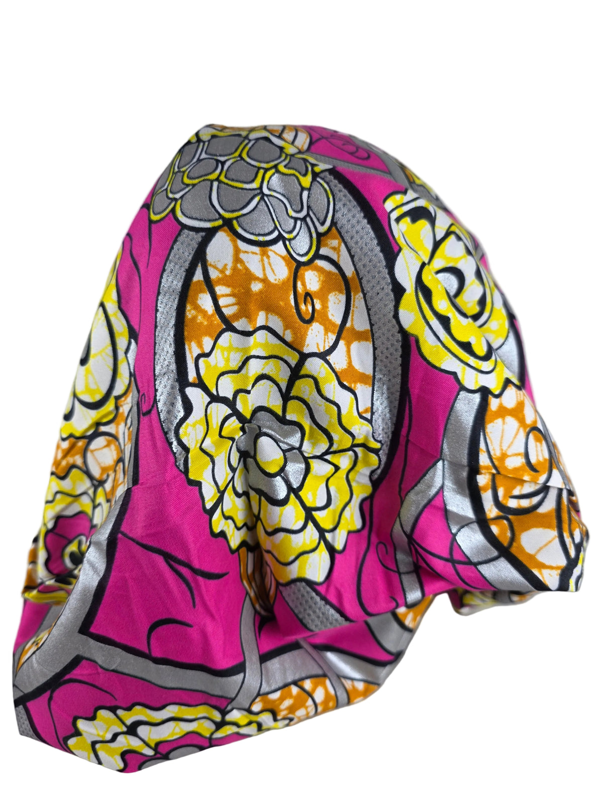 Turban OU Bandeau - avec tige métallique en wax rose