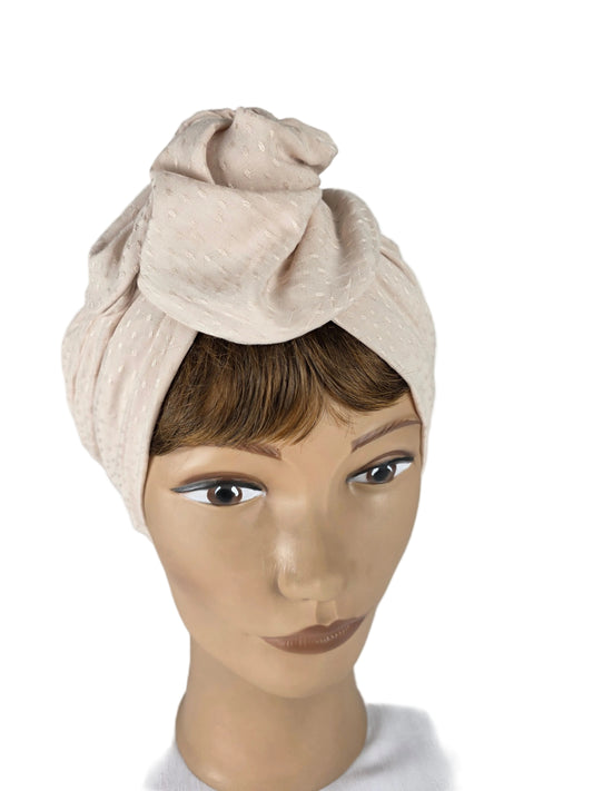 Turban Femme - BETTY - à tige malléable - Tissu coton