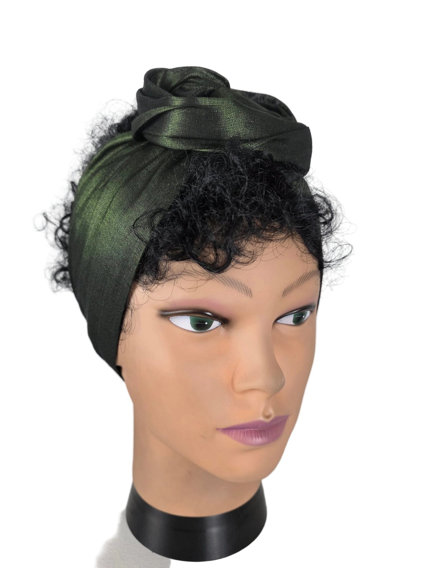Bandeau - DORIANE - à tige flexible - Tissu shantung coton