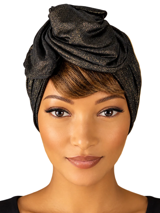 Turban - BETTY - à tige flexible - en lycra extensible