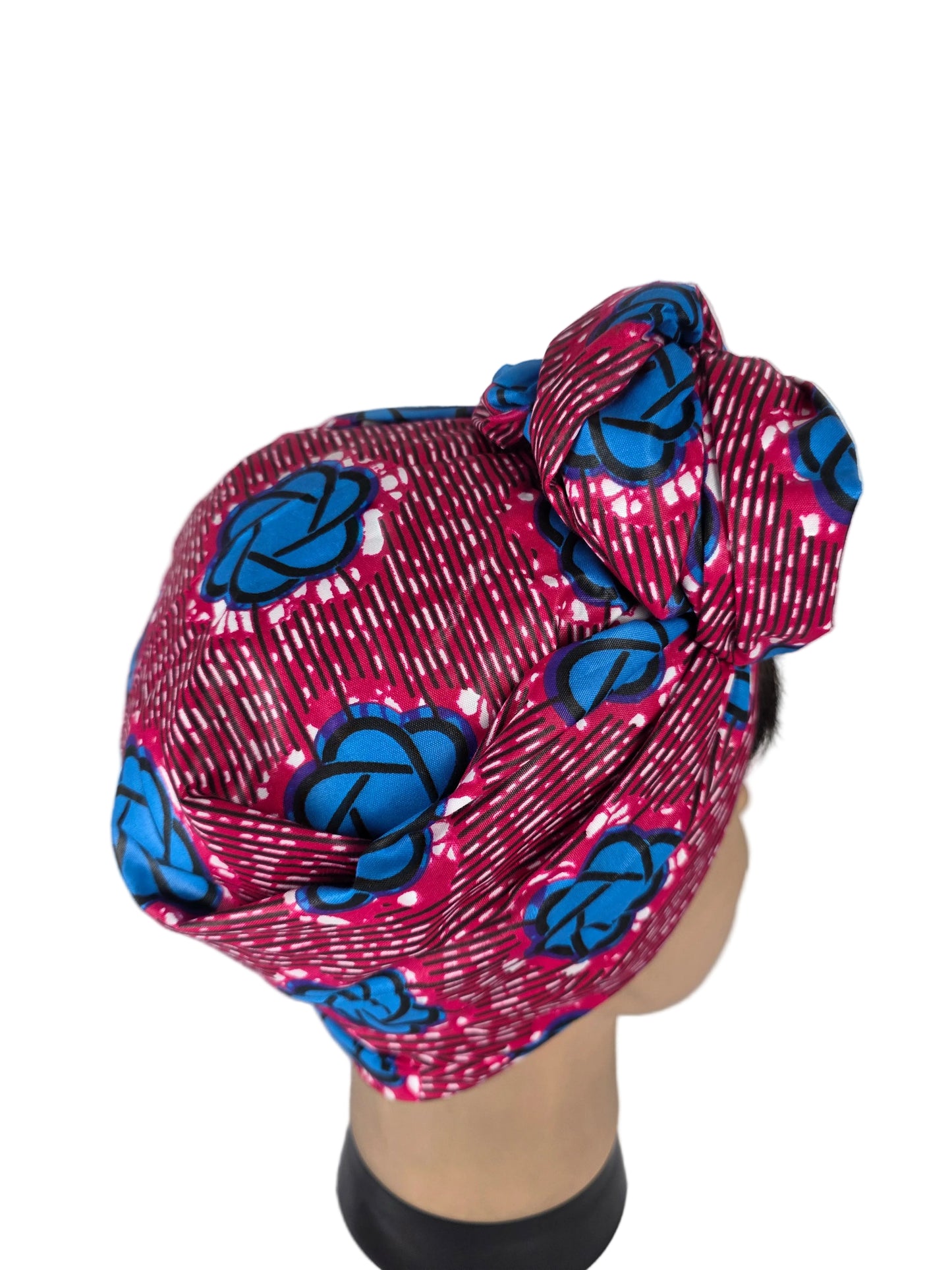 Turban Femme - Isabella - à tige malléable - Tissu imprimé wax