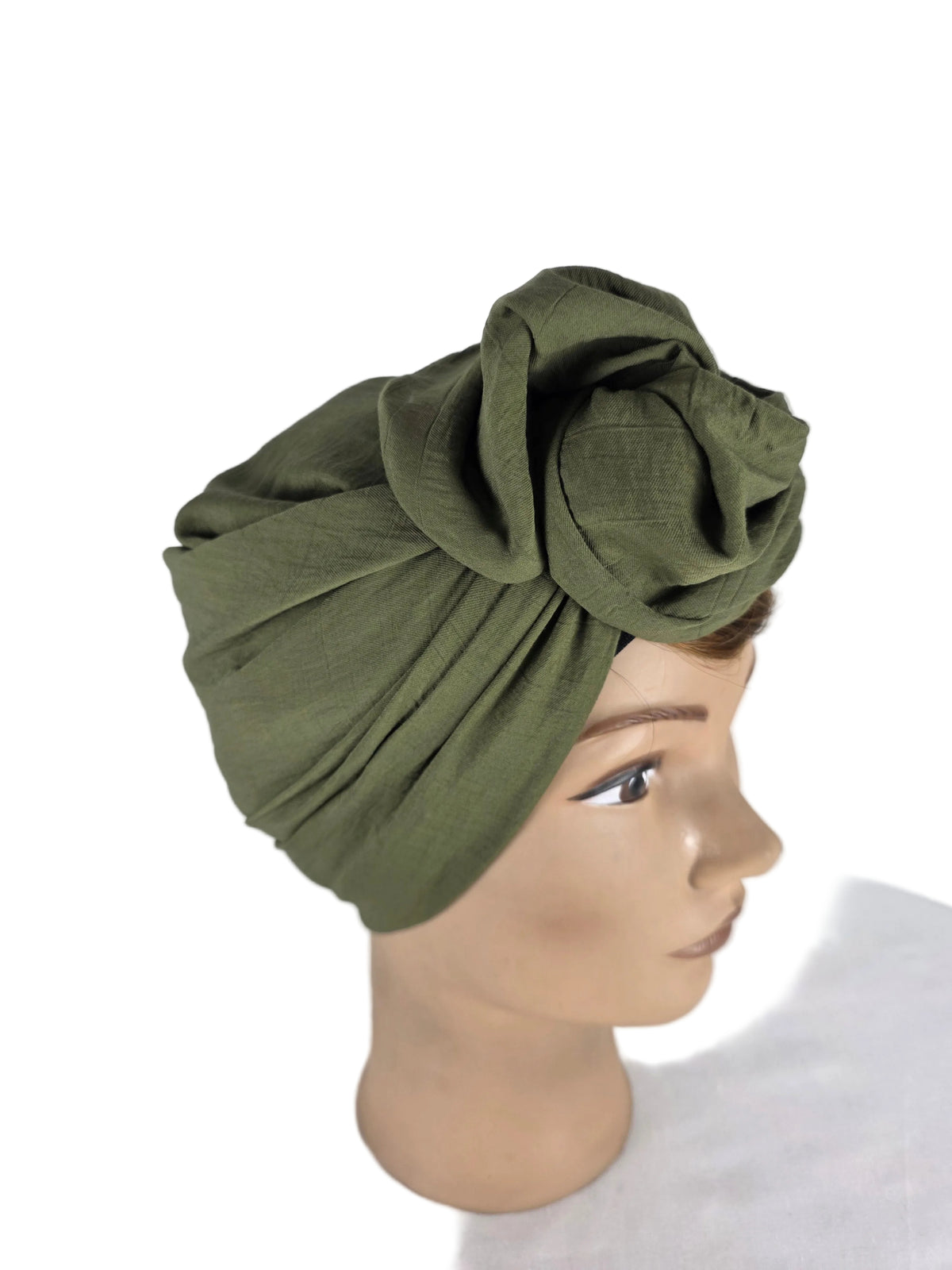 Turban - BETTY - à tige flexible - en Polycoton