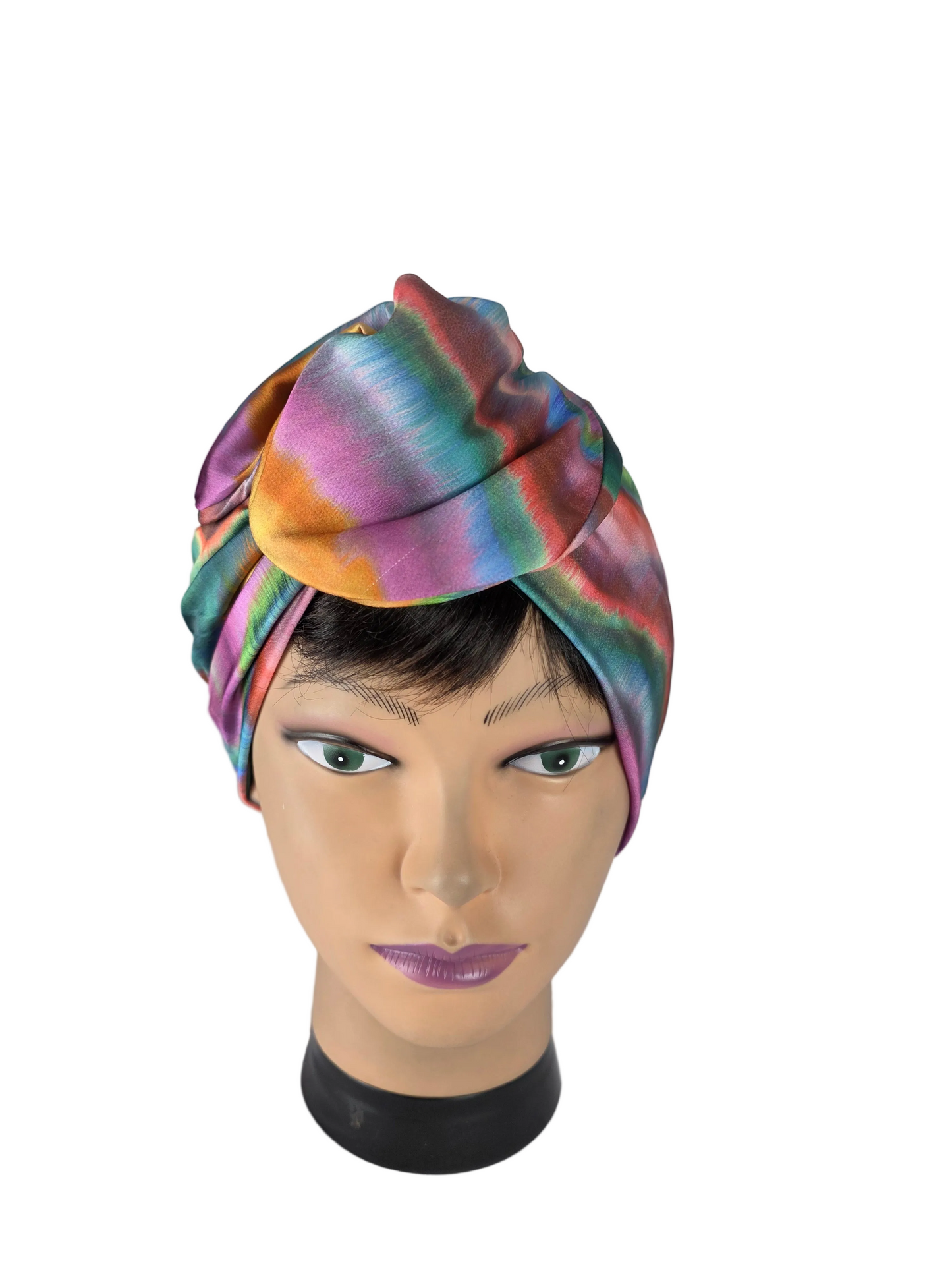 Turban Femme - BETTY - à tige malléable - Tissu Polyester multicolore