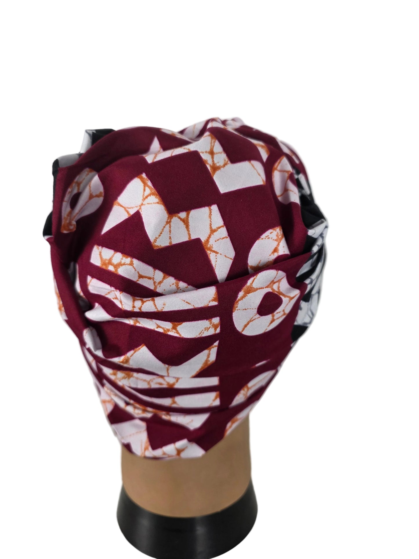 Turban - BETTY - à tige flexible - Tissu imprimé wax
