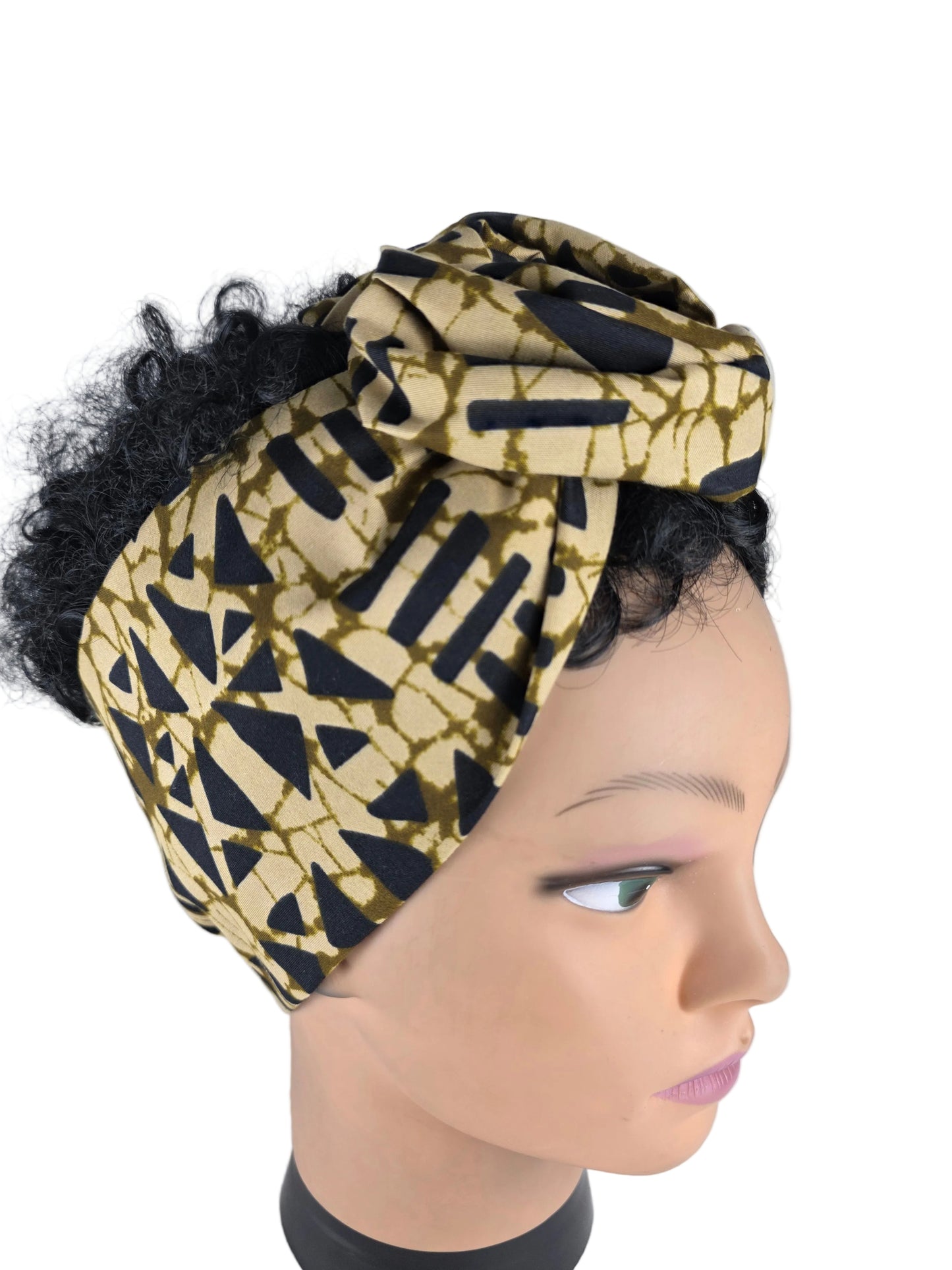 Bandeau - DORIANE - à tige flexible en imprimé Wax