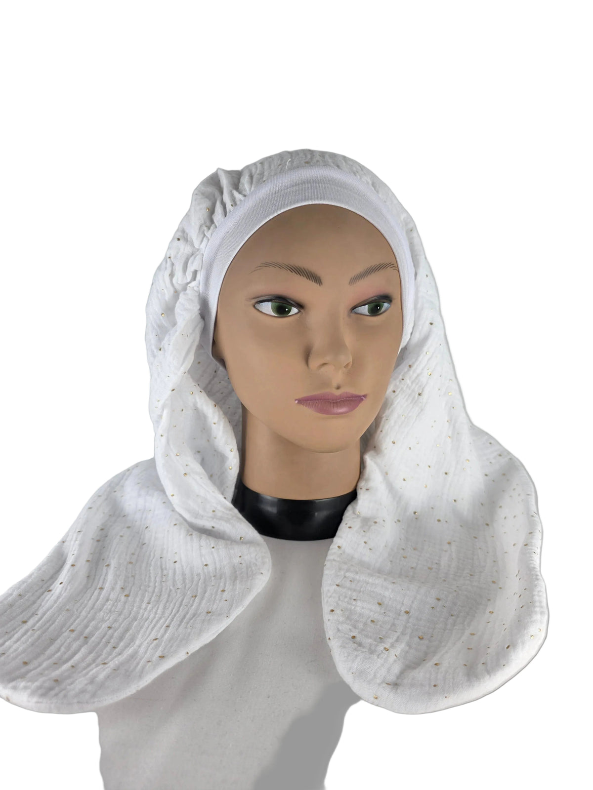 Turban Femme - BETTY - à tige flexible - Série gaze coton