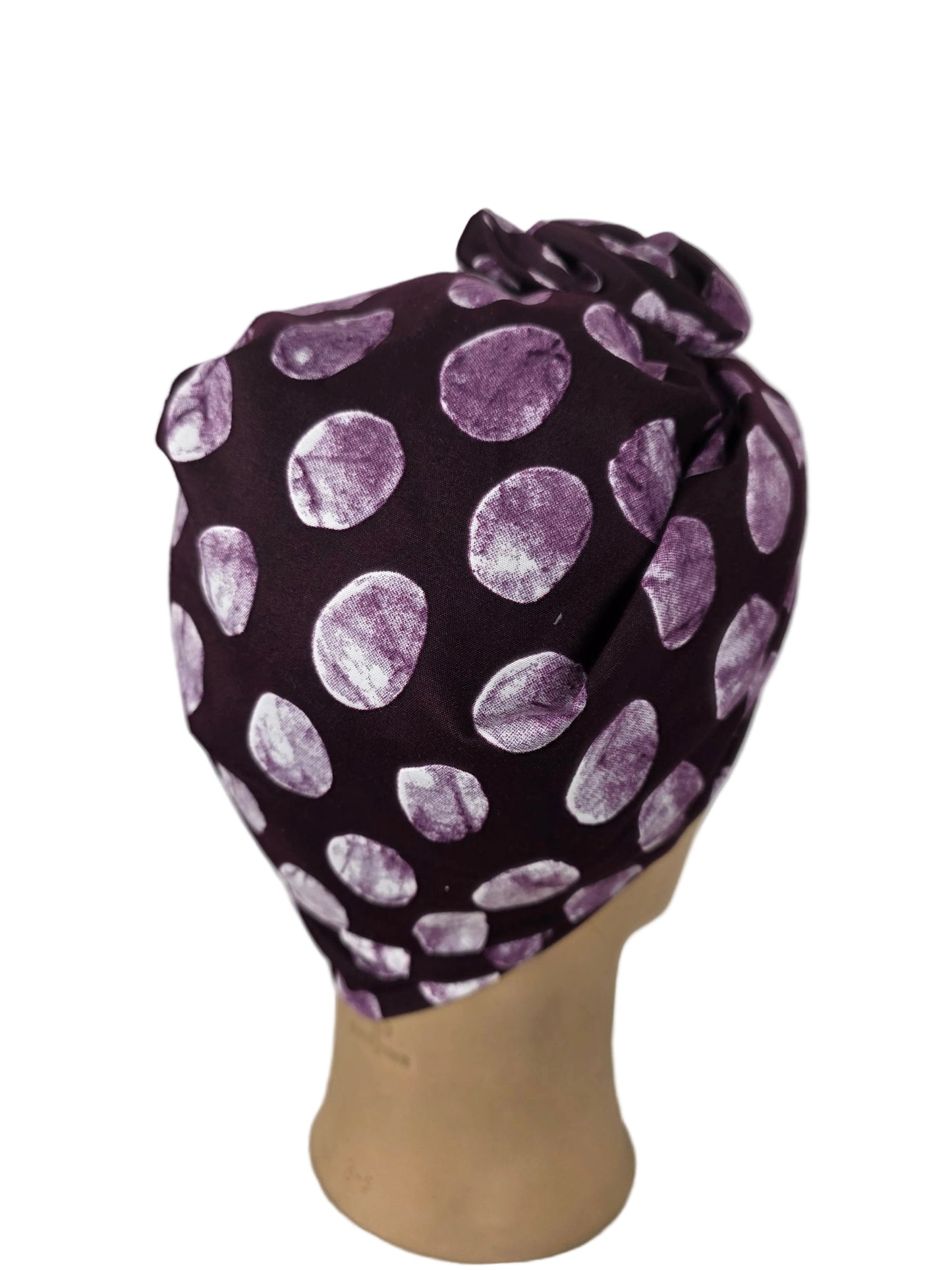 Turban - BETTY - à tige flexible - Tissu imprimé wax