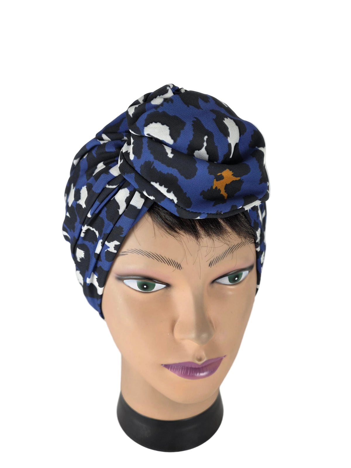 Turban - BETTY - à tige flexible - Série tissus imprimés animaliers