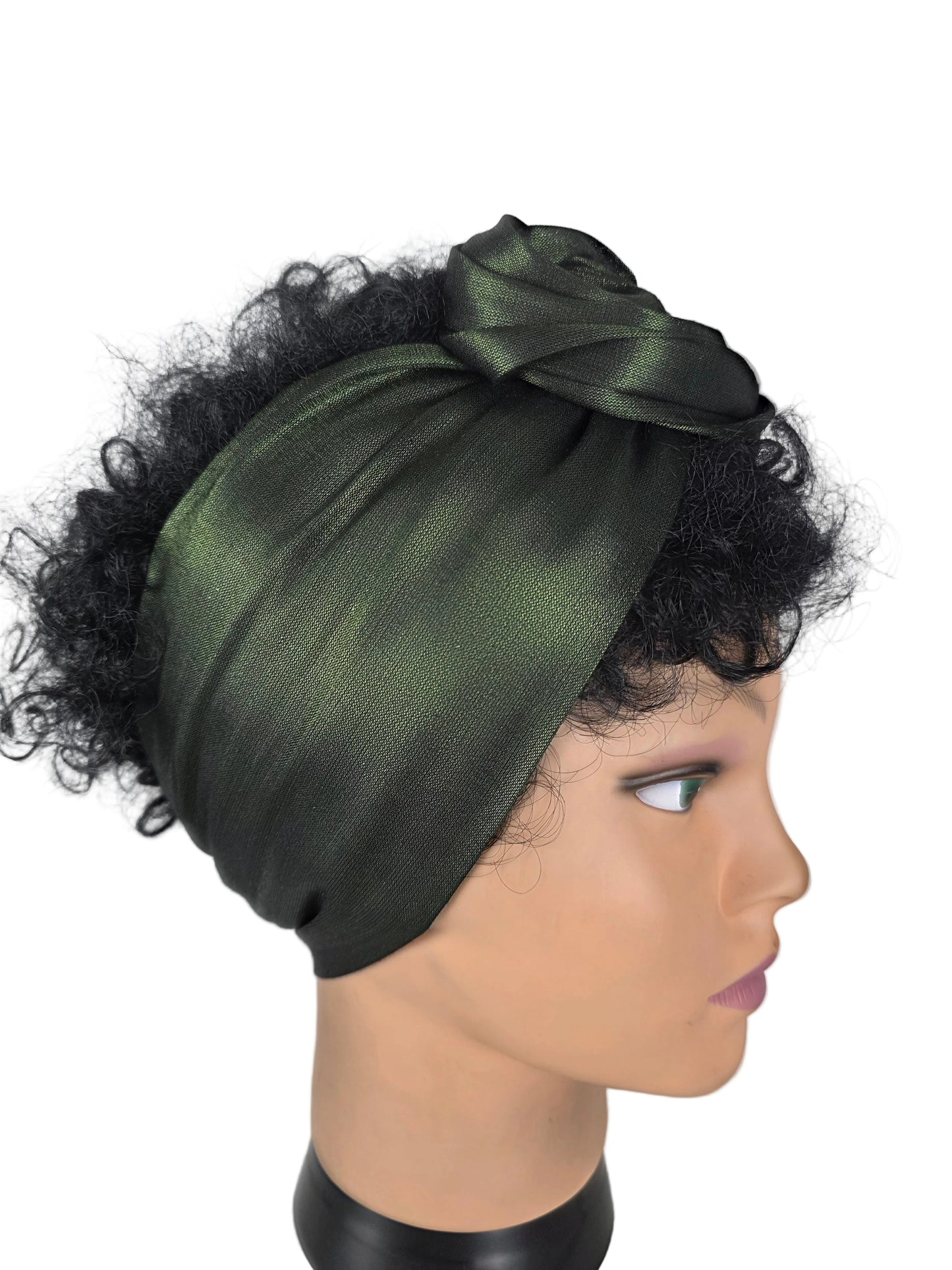 Bandeau - DORIANE - à tige flexible - Tissu shantung coton