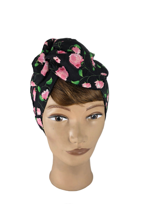 Turban Femme - BETTY - à tige flexible - Tissu coton