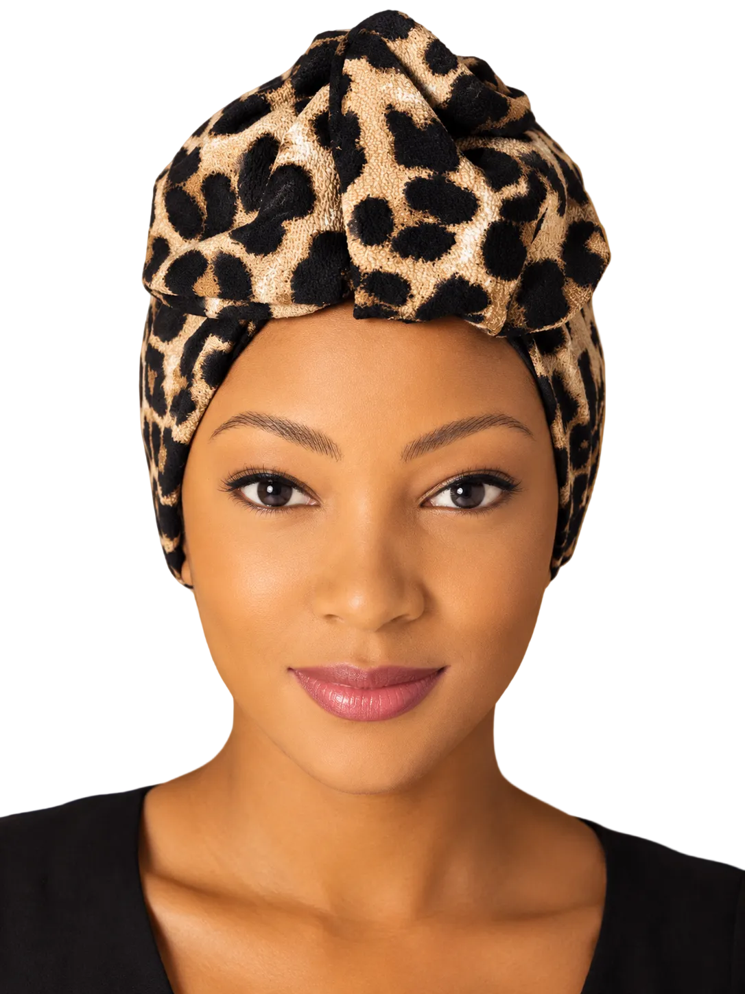 Turban - BETTY - à tige flexible - Série tissus imprimés animaliers
