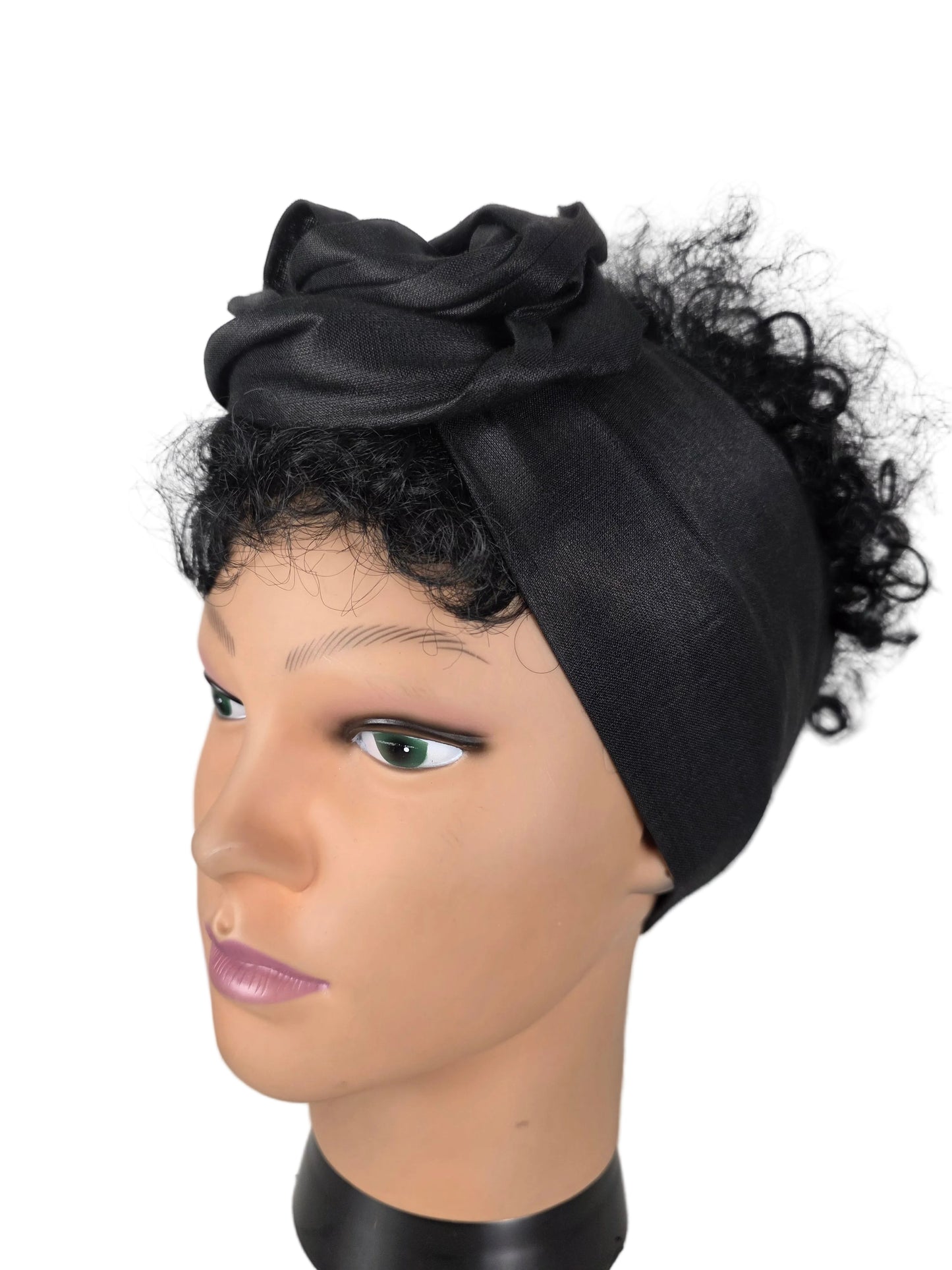 Bandeau - DORIANE - à tige flexible - Tissu shantung coton