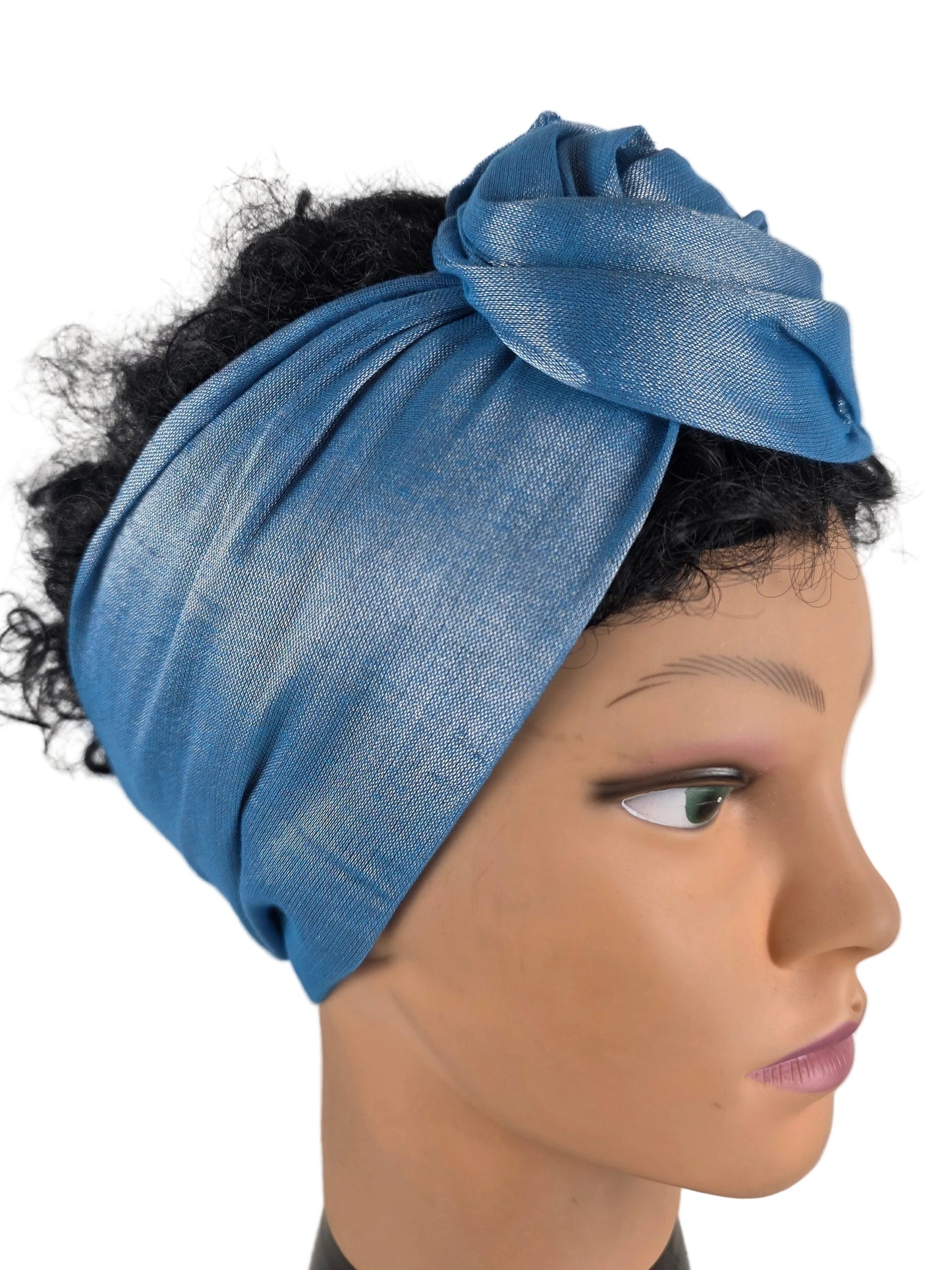 Bandeau - DORIANE - à tige flexible - Tissu shantung coton