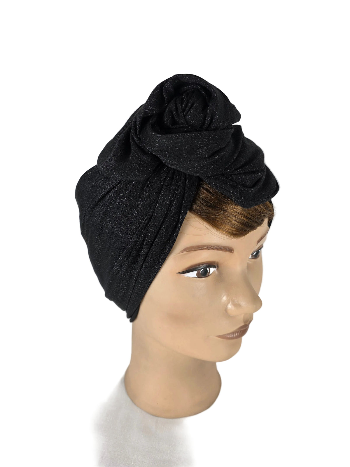 Turban - BETTY - à tige flexible - en lycra extensible