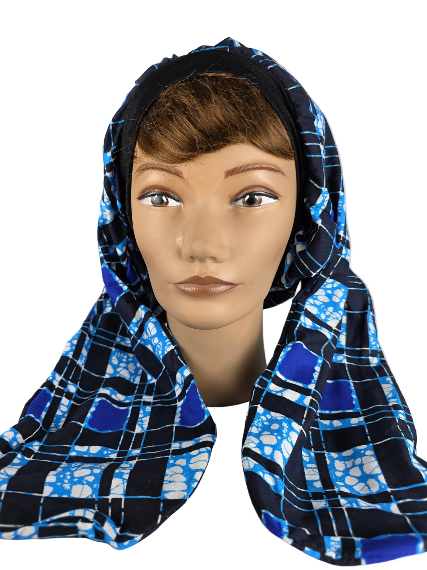Turban Femme - BETTY - à tige flexible en imprimés wax